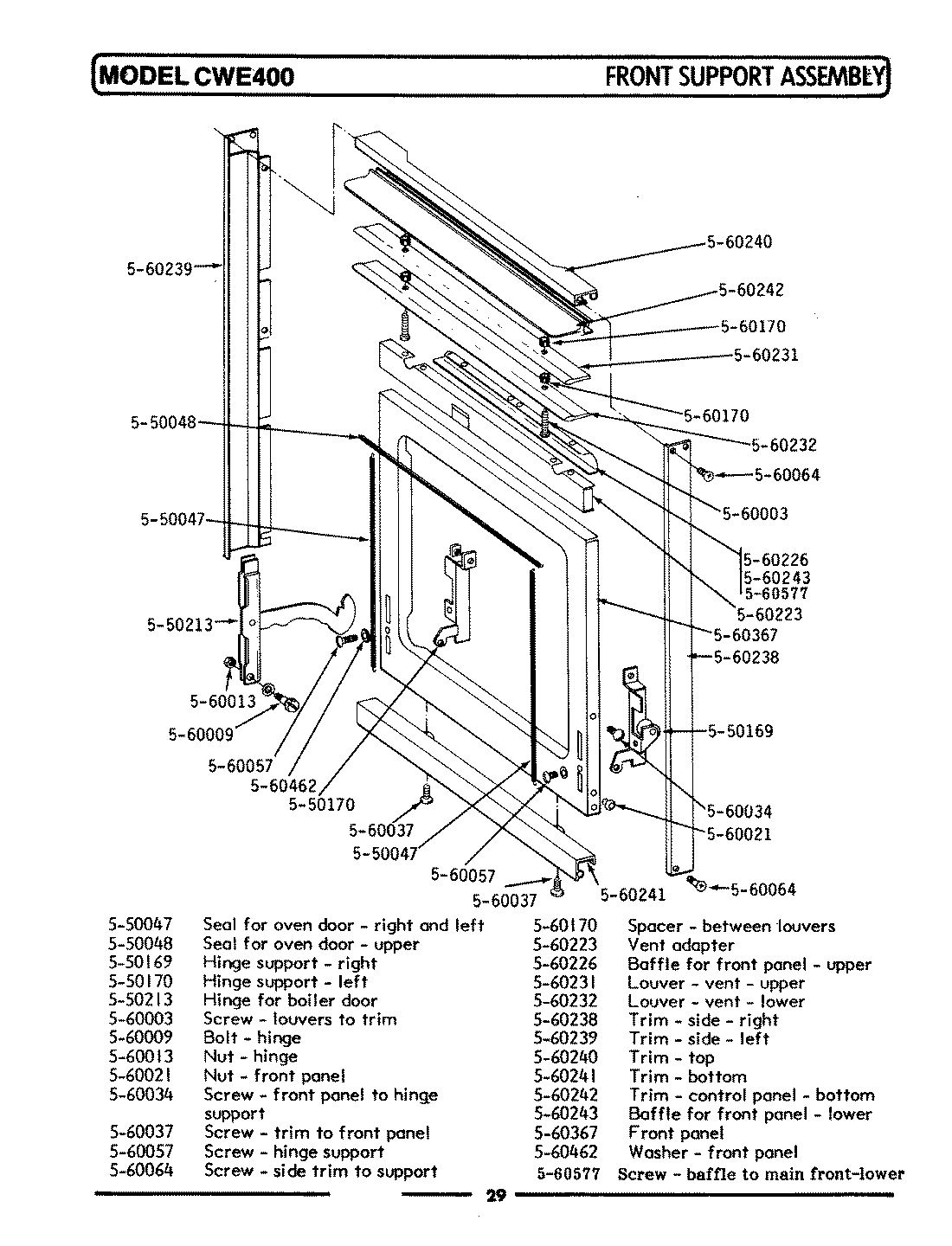 03 - FRONT SUPPORT ASSEMBLY