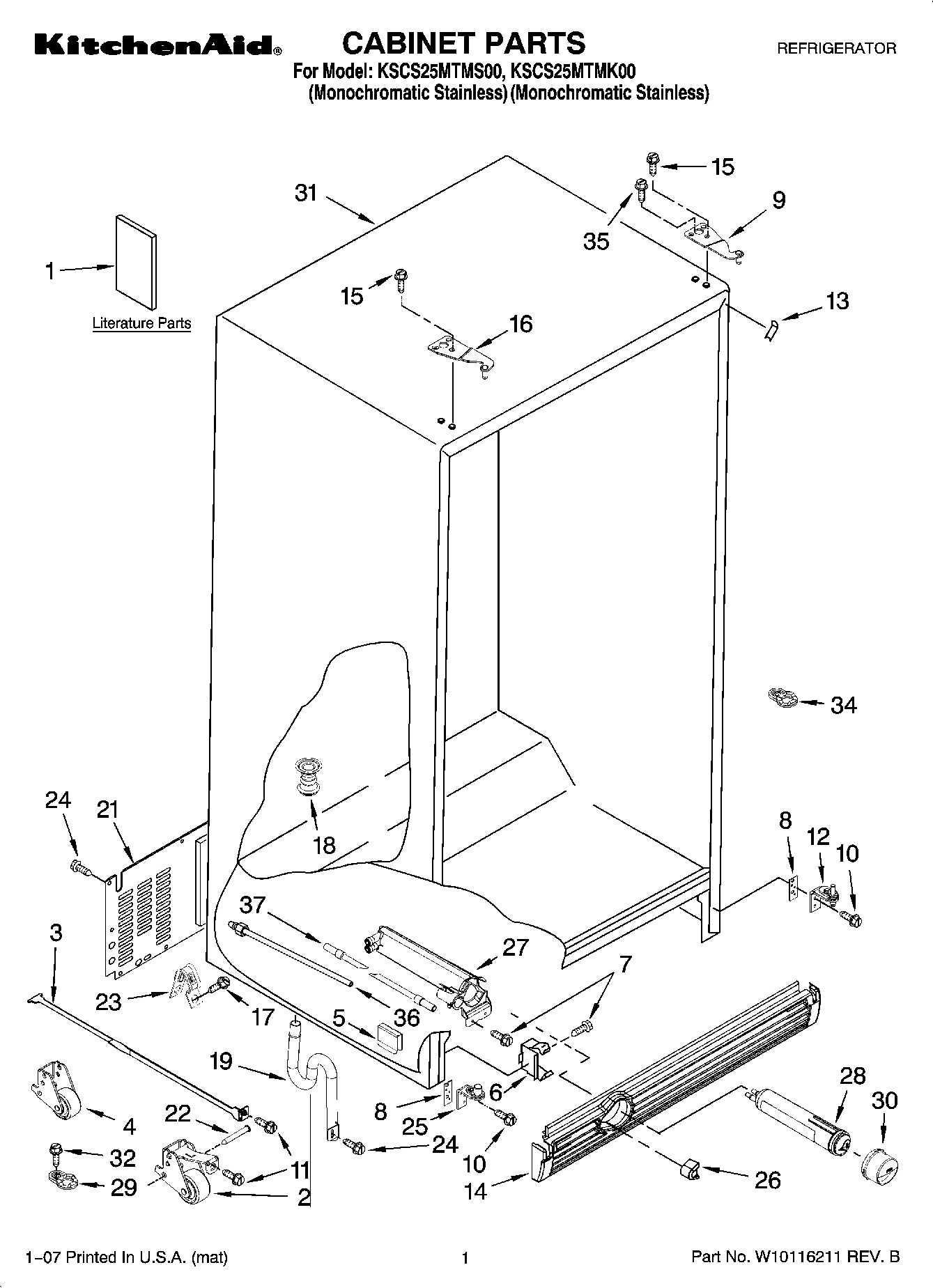 01 - CABINET PARTS