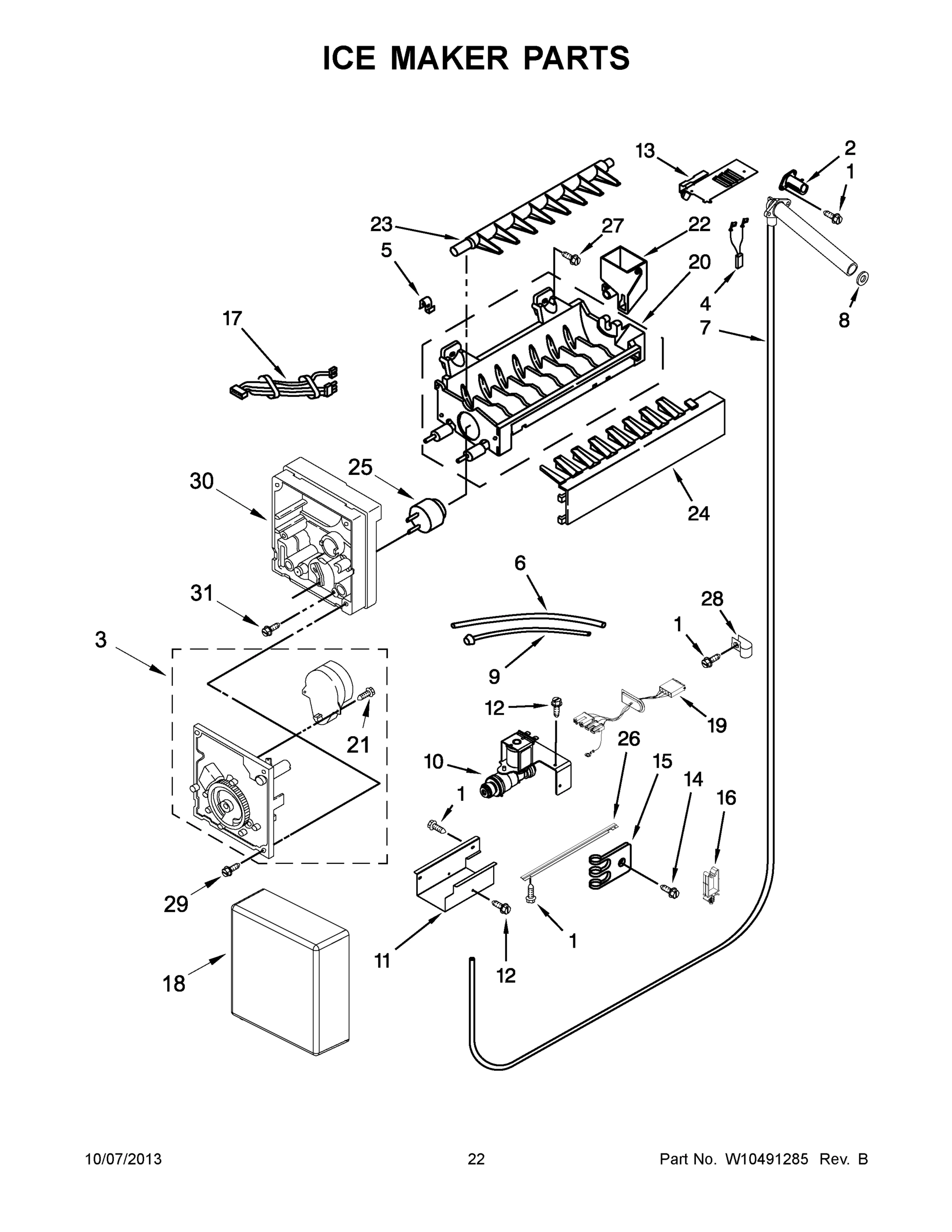 12 - ICE MAKER PARTS