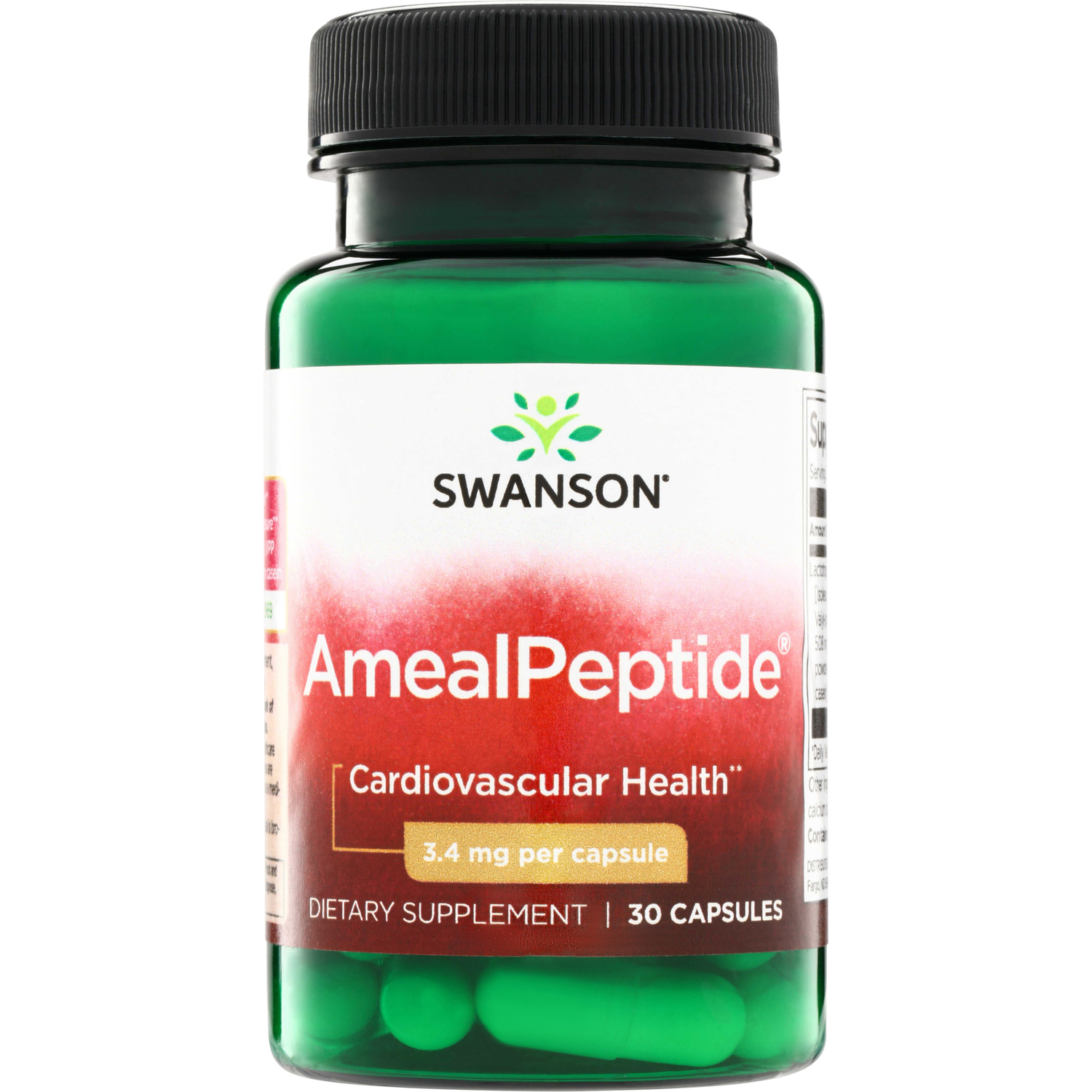 Swanson AmealPeptide Milk-Derived Peptide Combo, 3.4 mg, 30 Capsules