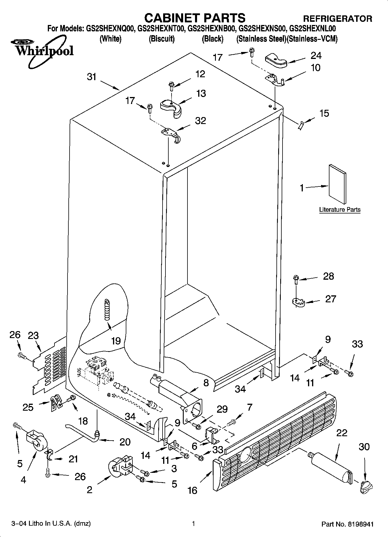 01 - CABINET PARTS