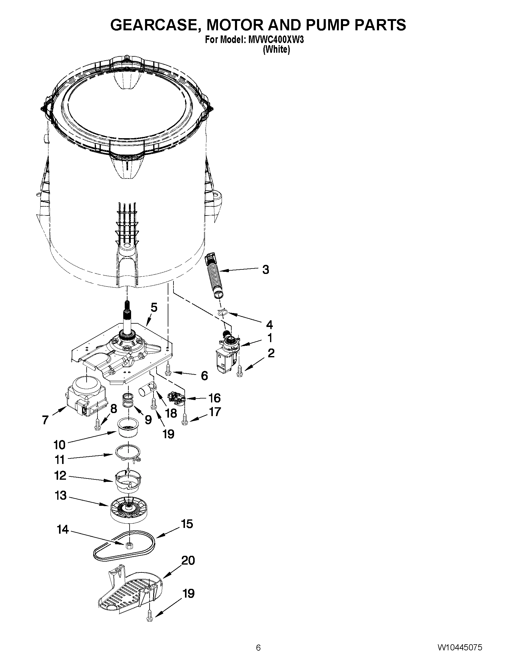 04 - GEARCASE, MOTOR AND PUMP PARTS
