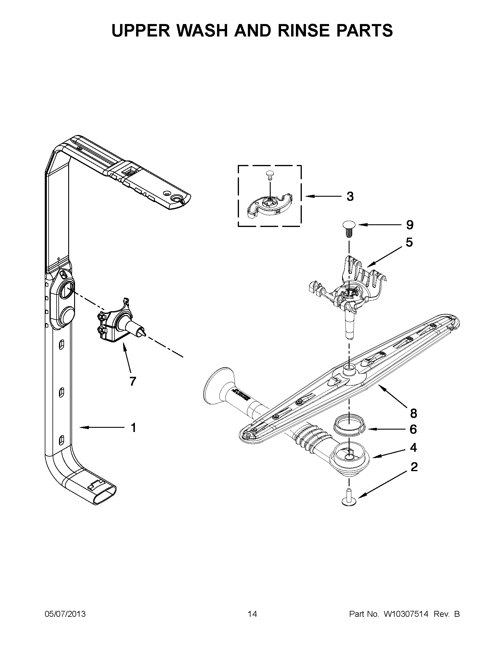 07 - UPPER WASH AND RINSE PARTS
