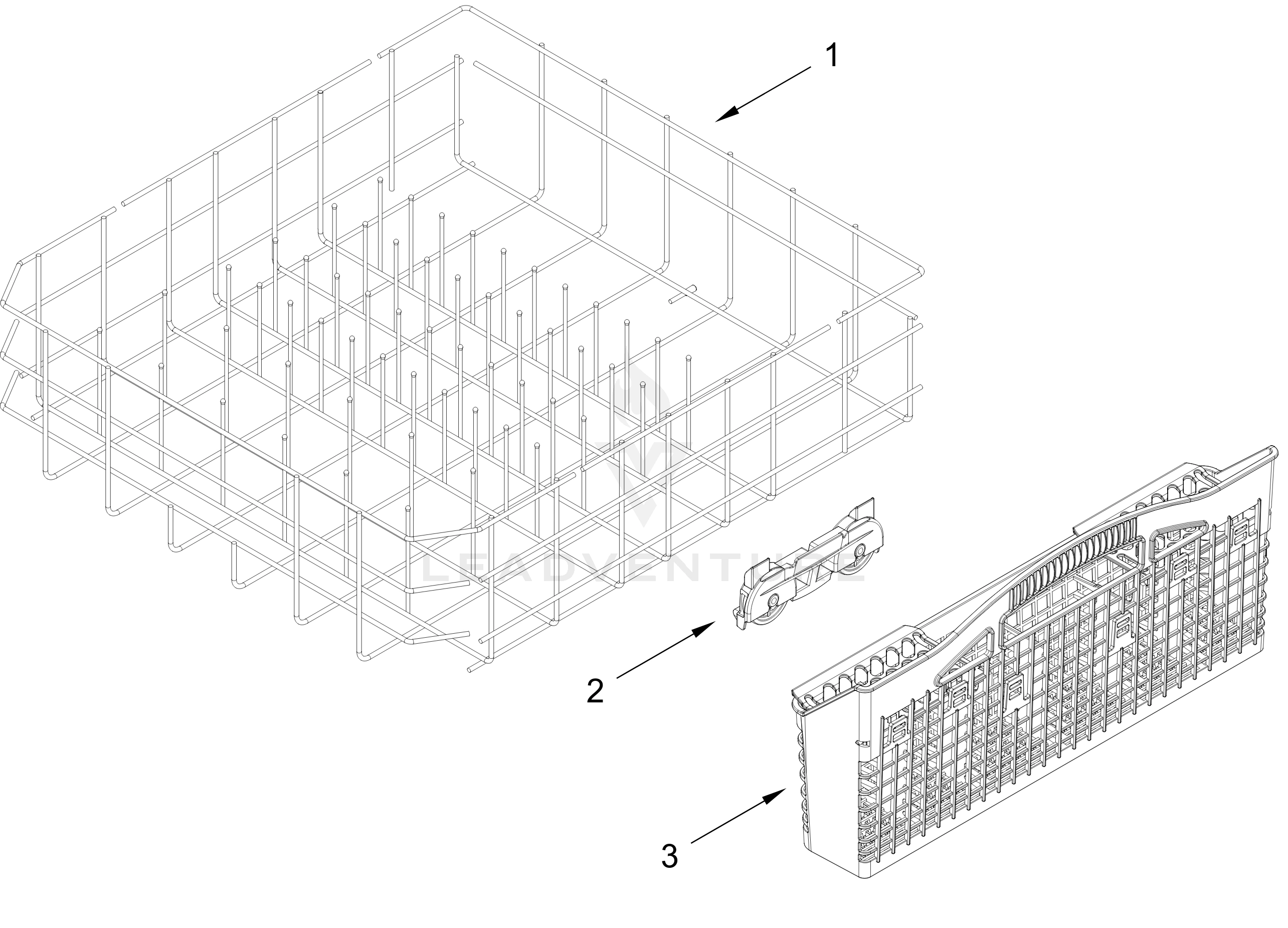 LOWER RACK PARTS