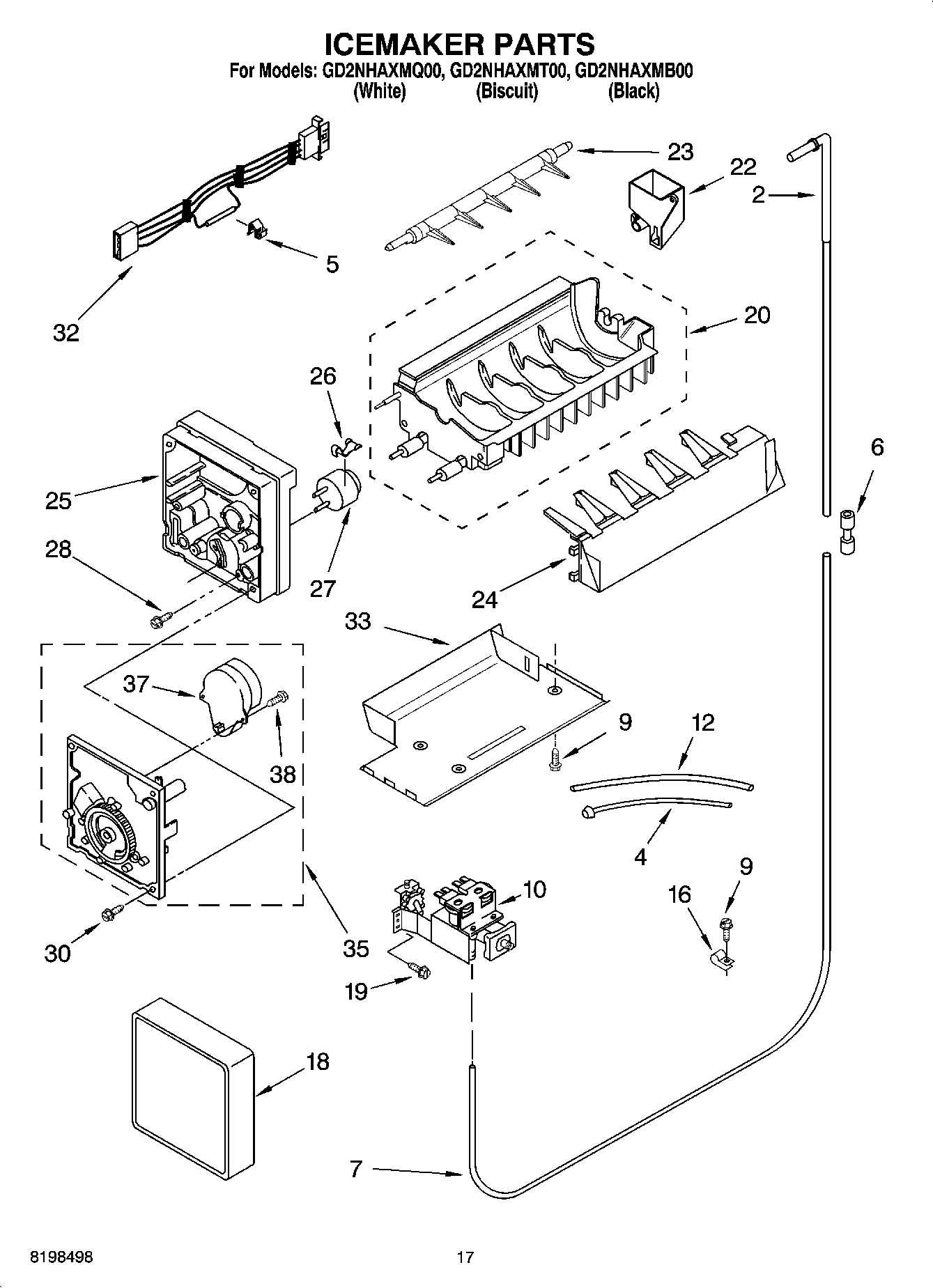 10 - ICEMAKER PARTS