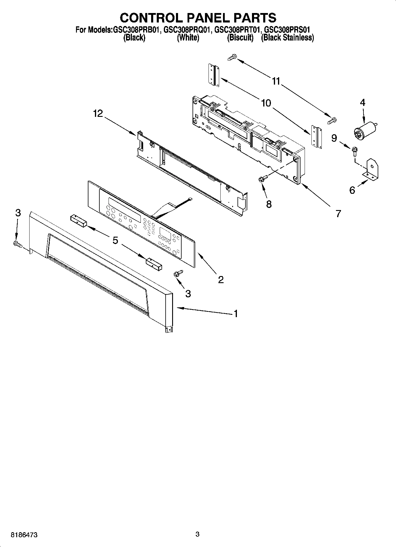 02 - CONTROL PANEL PARTS