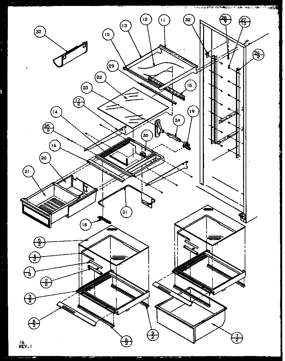 14 - REF SHELVING AND DRAWERS