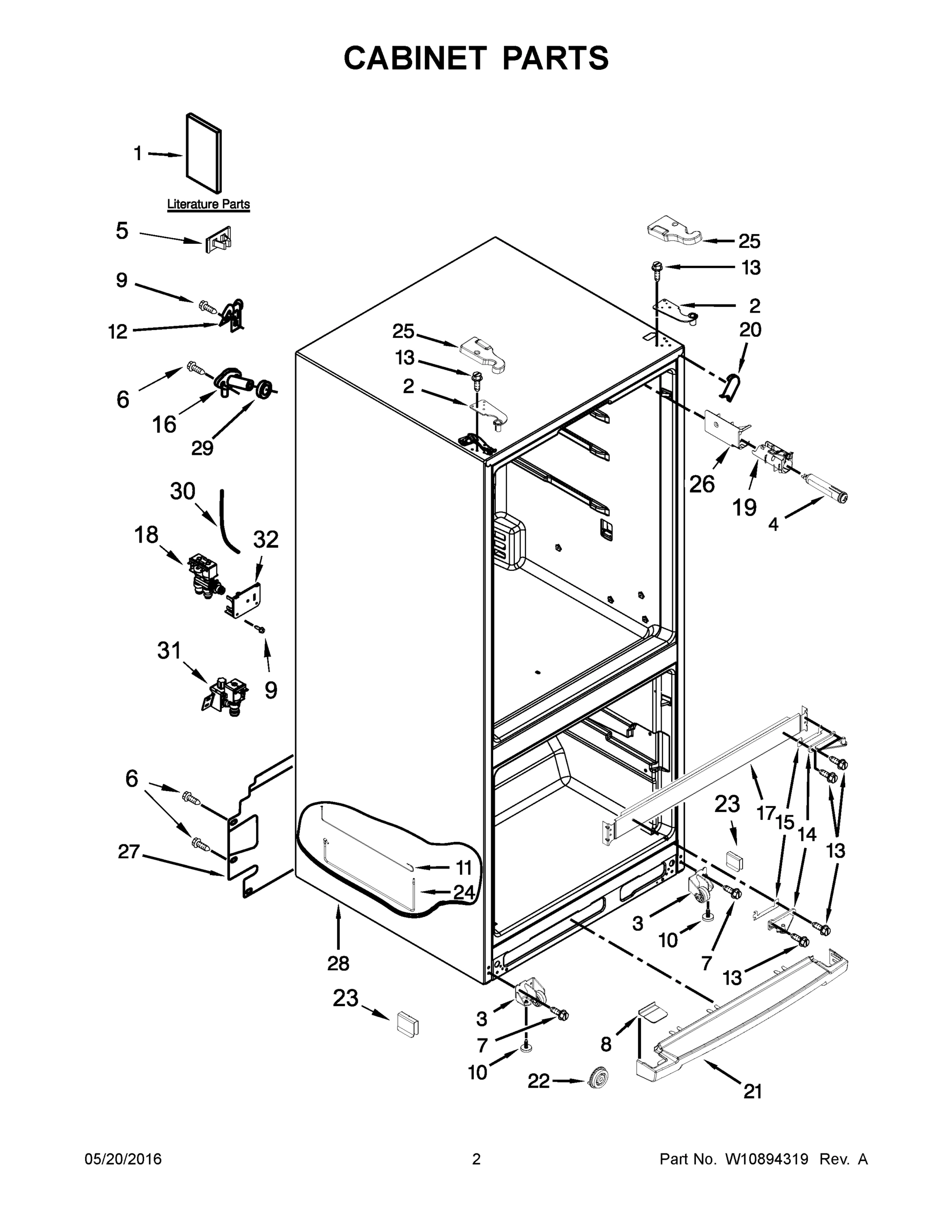 02 - CABINET PARTS