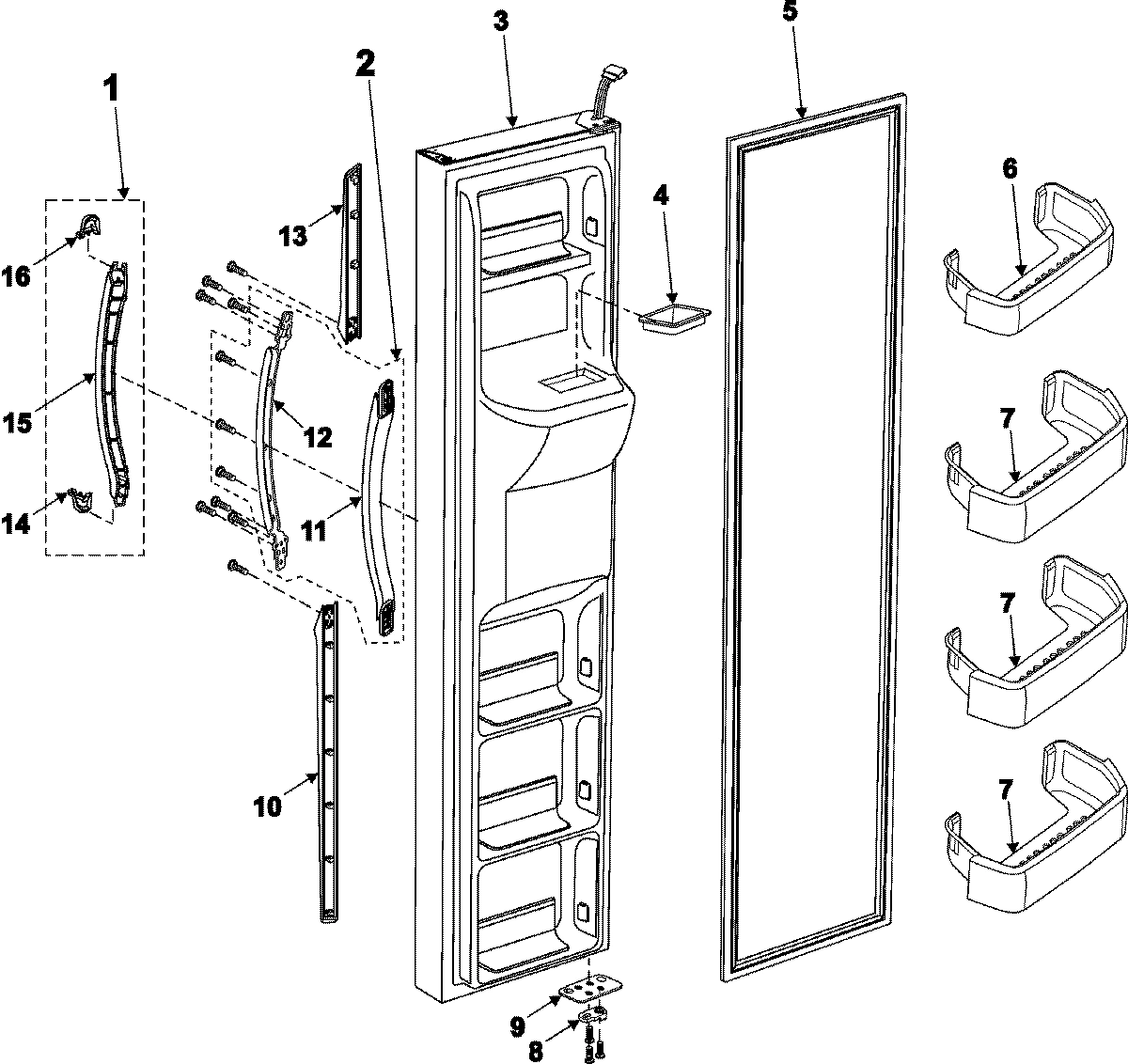04 - FREEZER DOOR