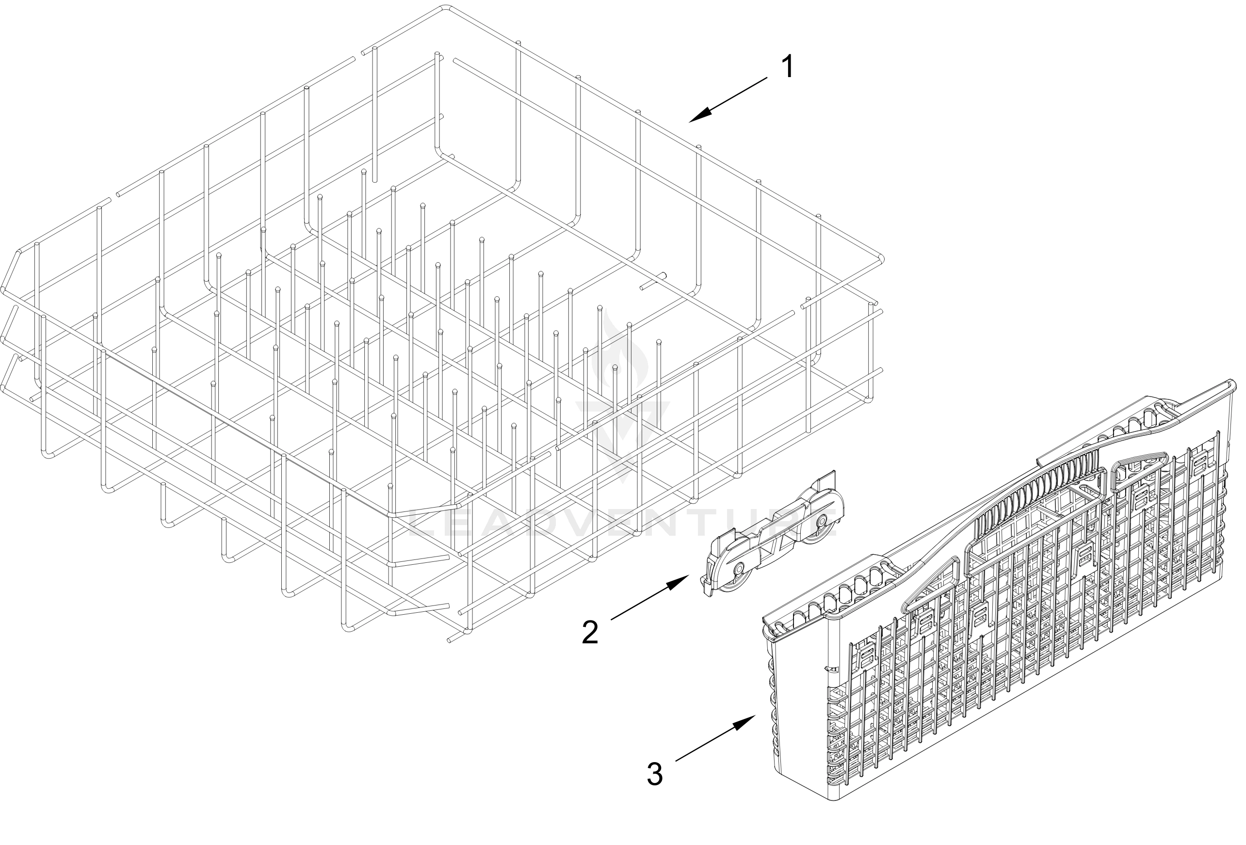 LOWER RACK PARTS