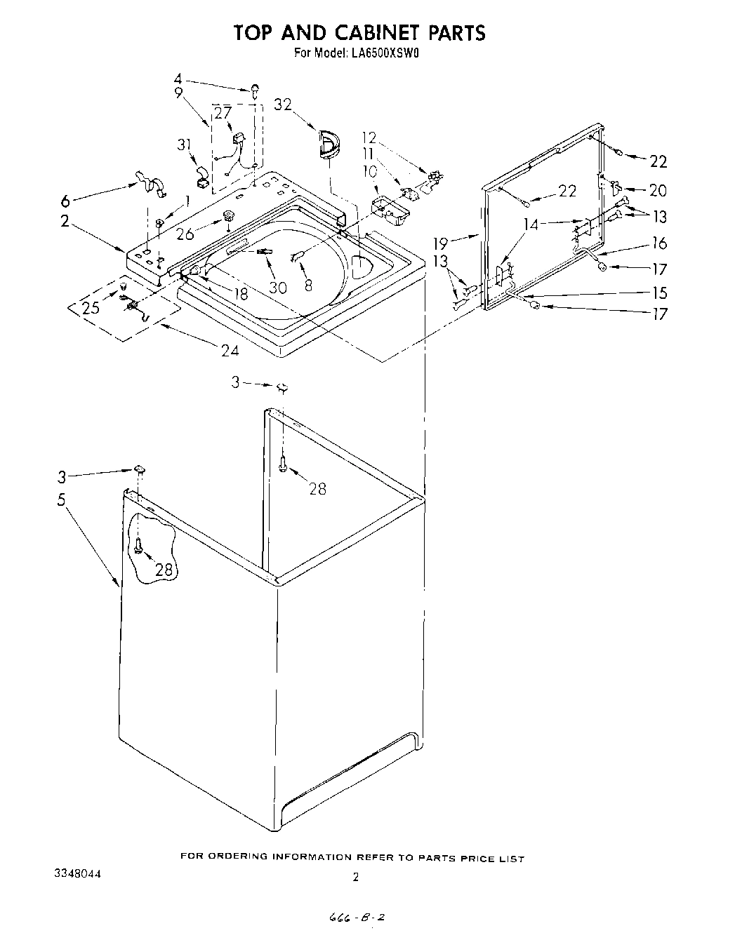 02 - TOP AND CABINET, LITERATURE AND OPTIONAL