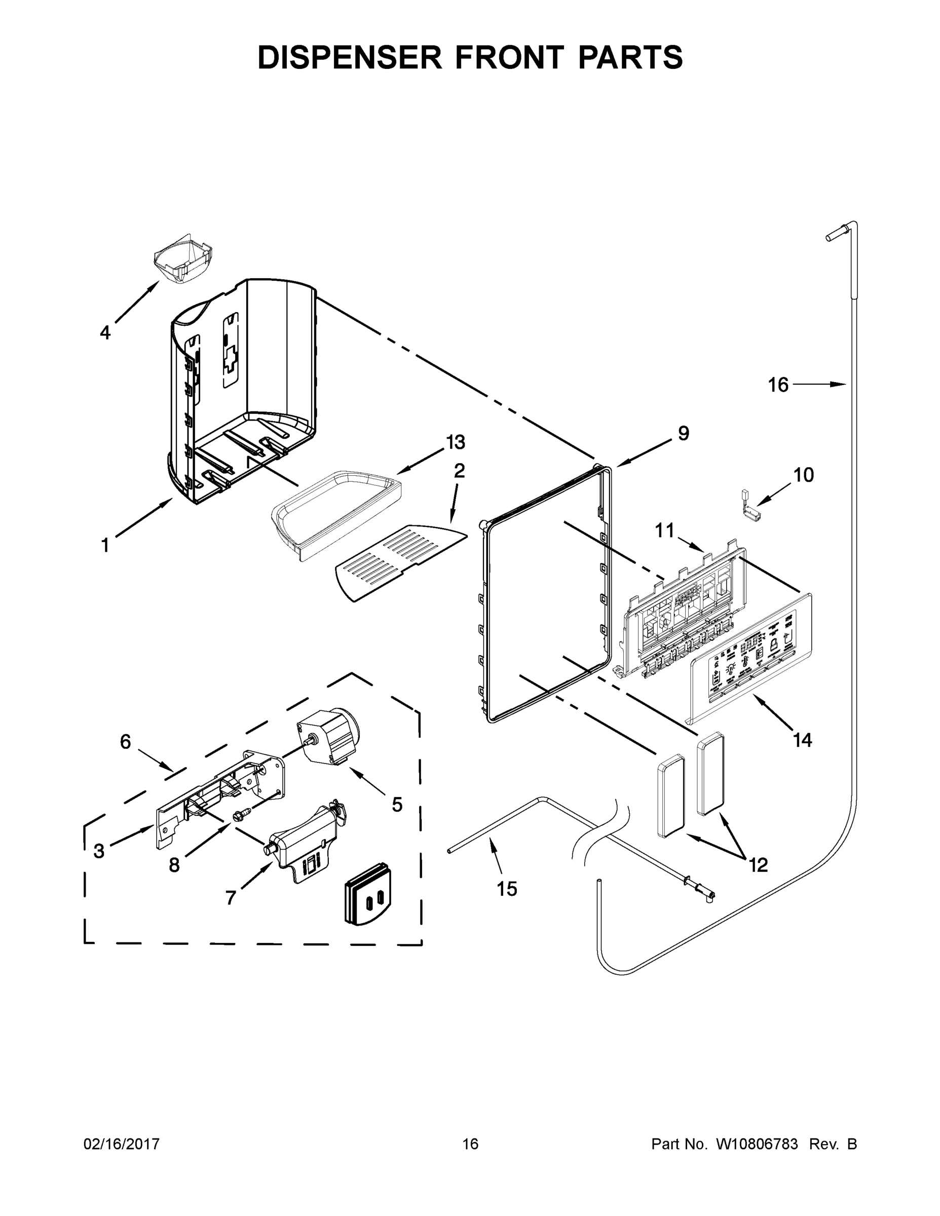 09 - DISPENSER FRONT PARTS
