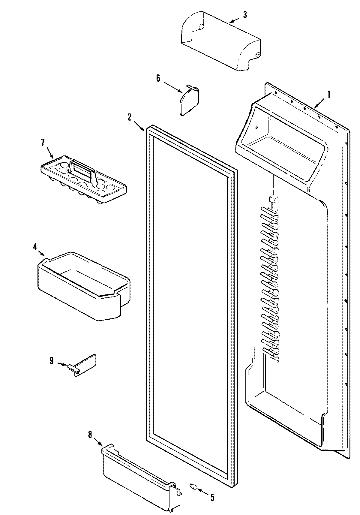 07 - FRESH FOOD INNER DOOR (MSD2732GRQ/W)