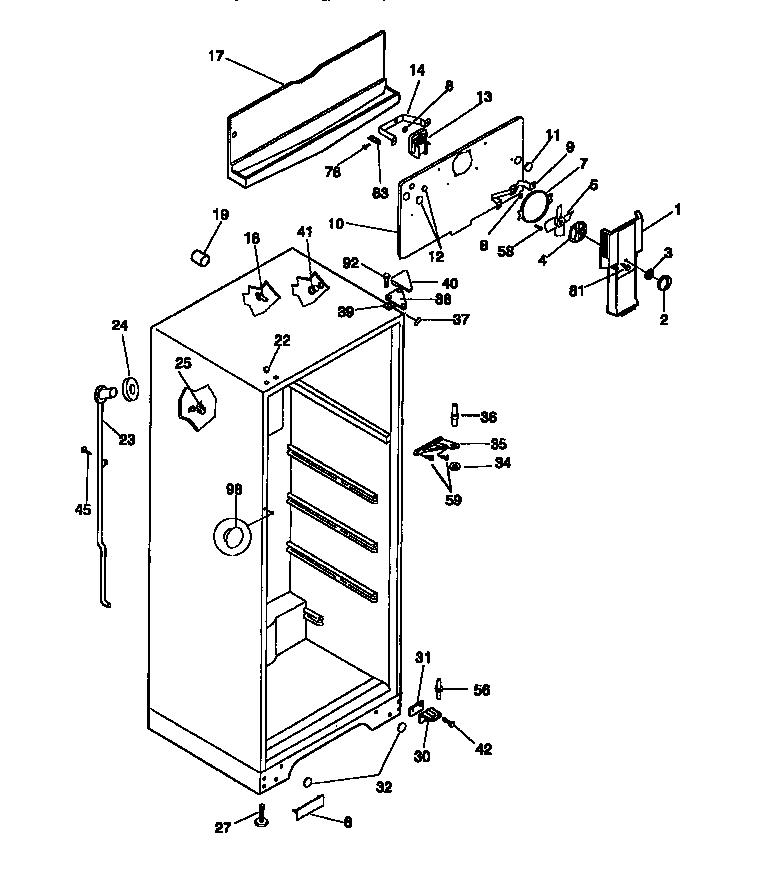 03 - CABINET, FAN ASSY