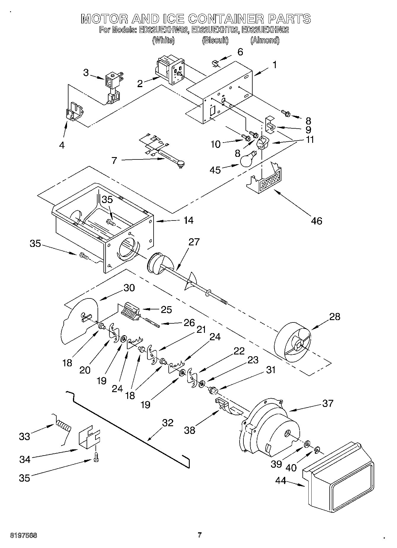 05 - MOTOR AND ICE CONTAINER