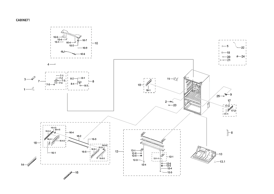 CABINET 1 PARTS