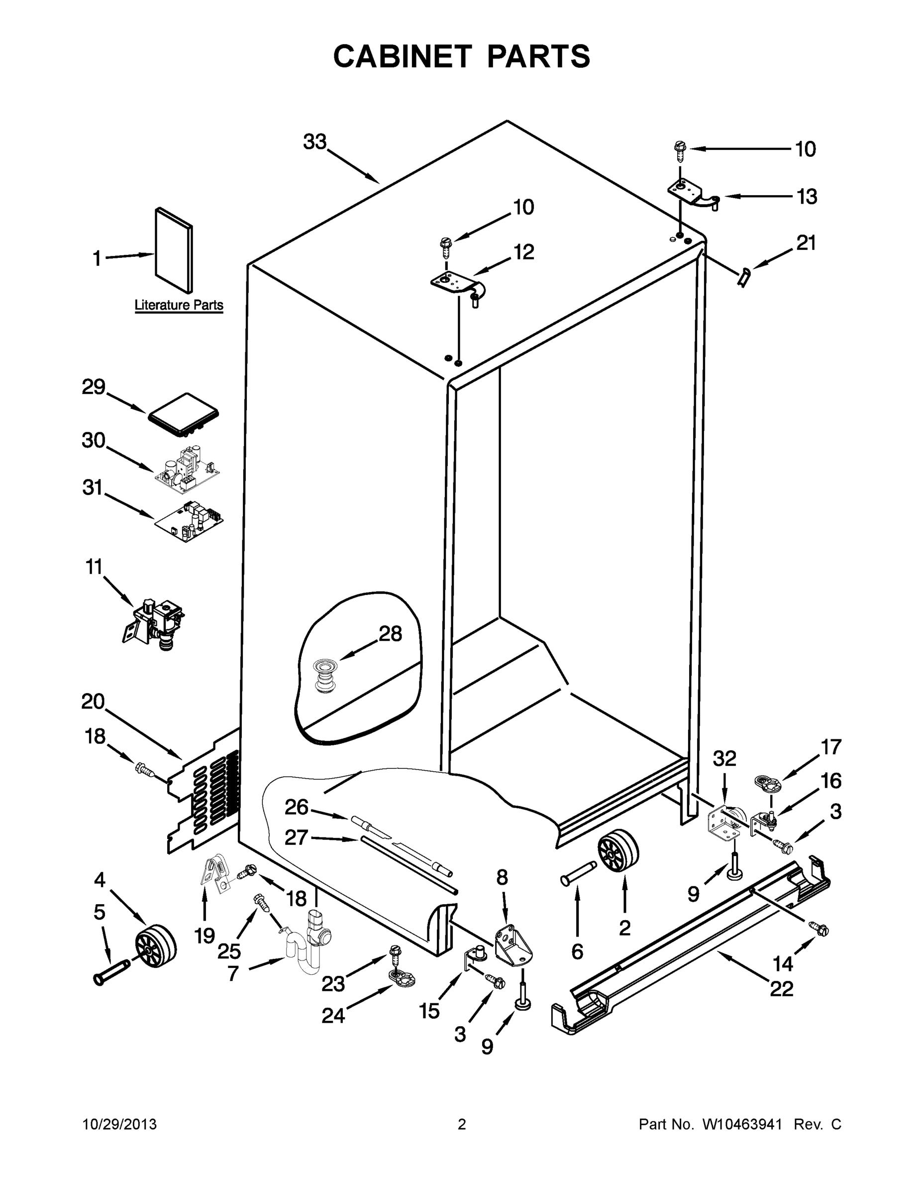 02 - CABINET PARTS