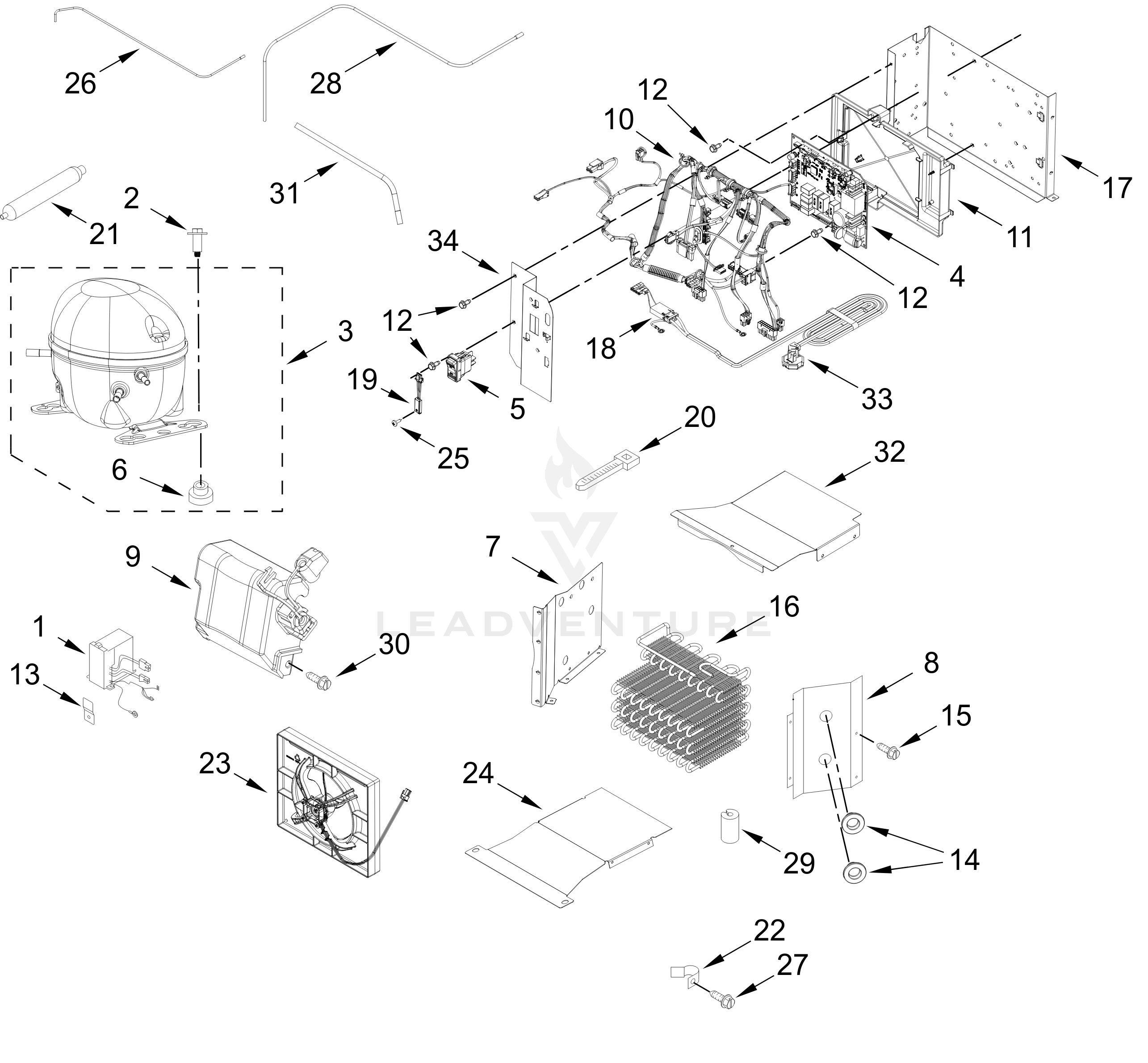 UPPER UNIT PARTS