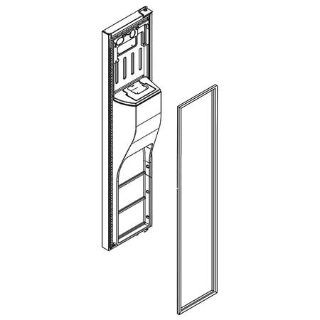 LW11026428 Whirlpool Refrigerator Door FIP