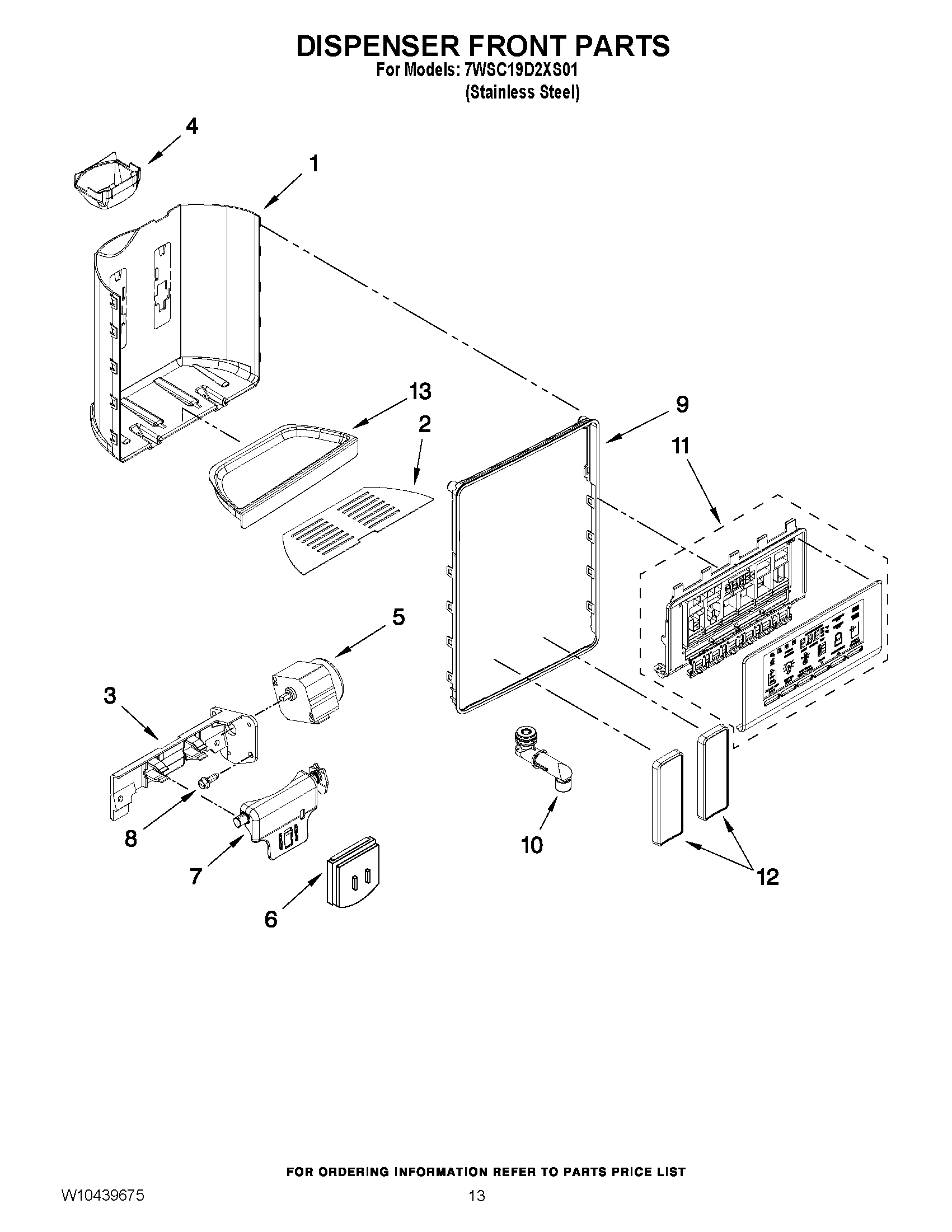 08 - DISPENSER FRONT PARTS