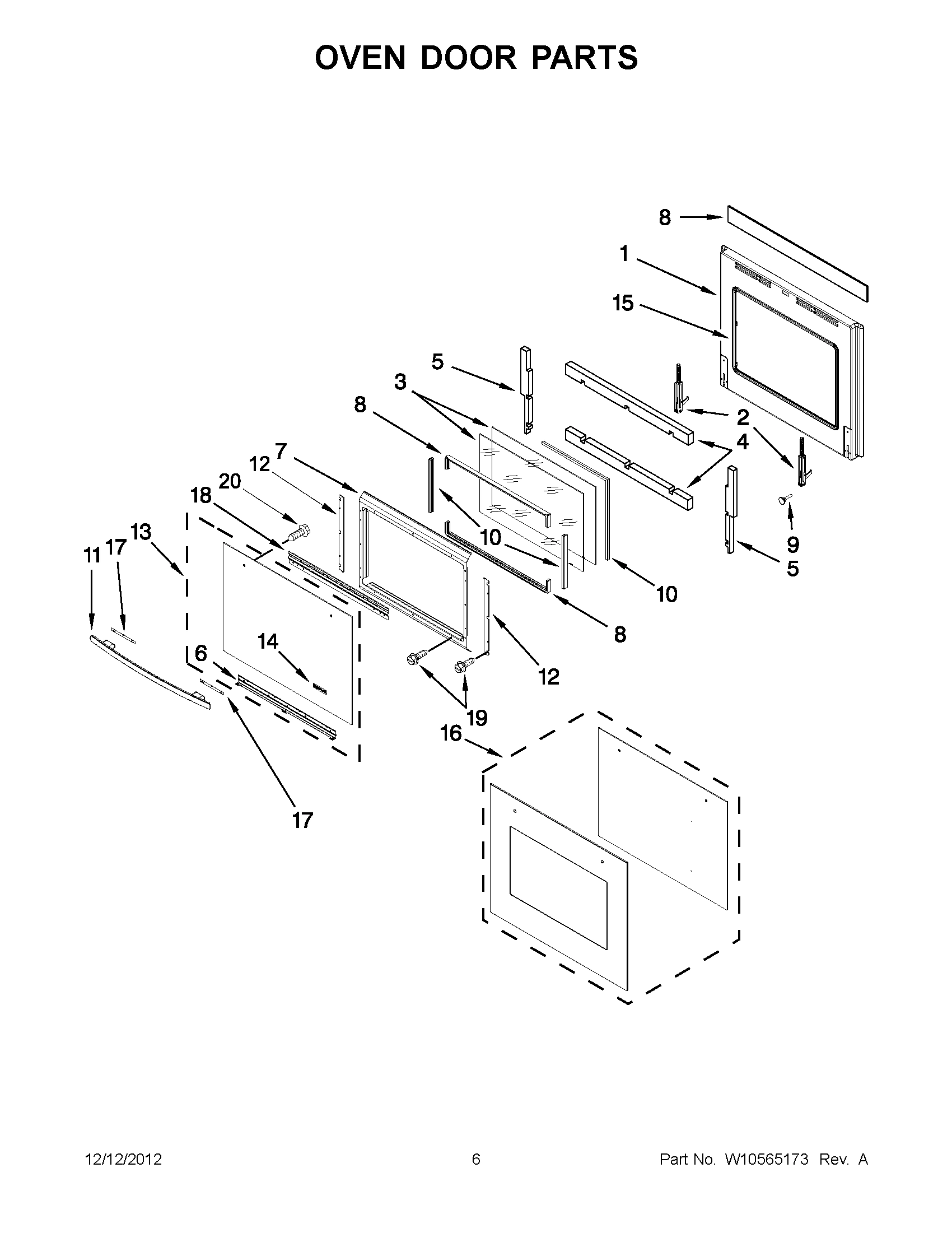 03 - OVEN DOOR PARTS