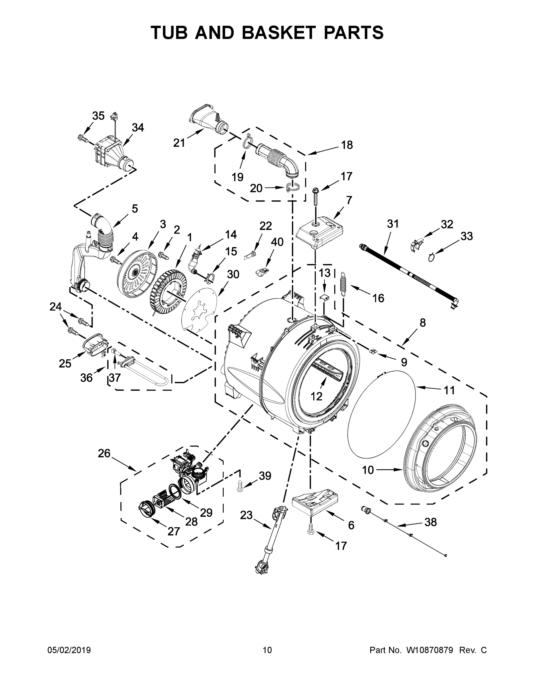 06 - TUB AND BASKET PARTS