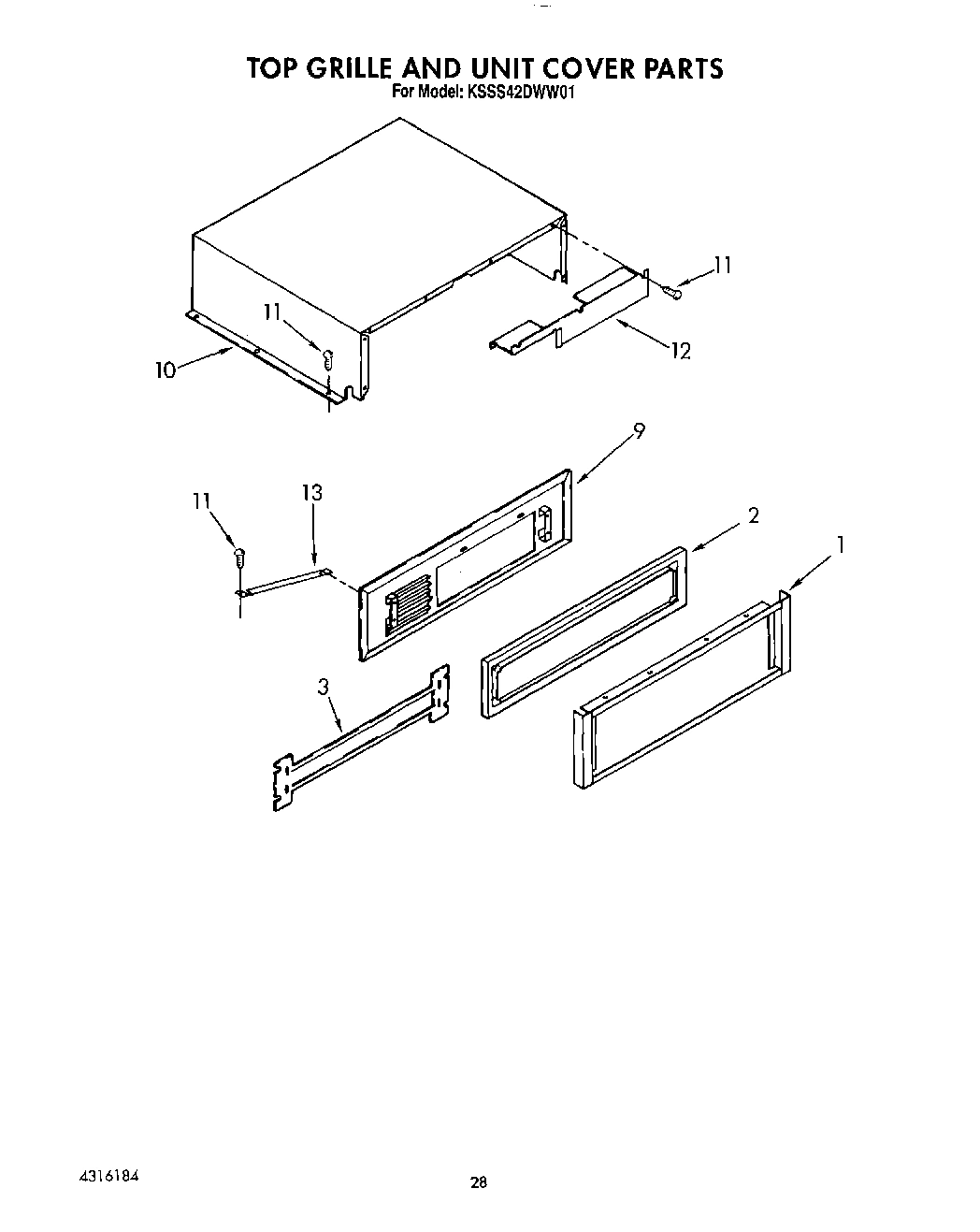18 - TOP GRILLE AND UNIT COVER