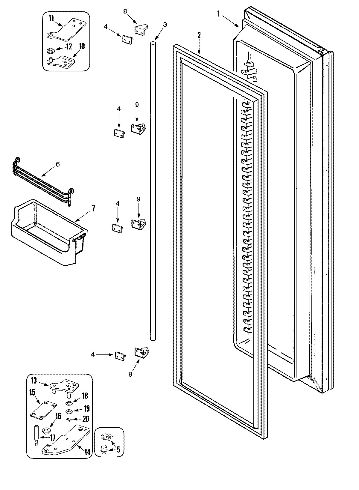 05 - FREEZER DOOR (RJRS4270A)