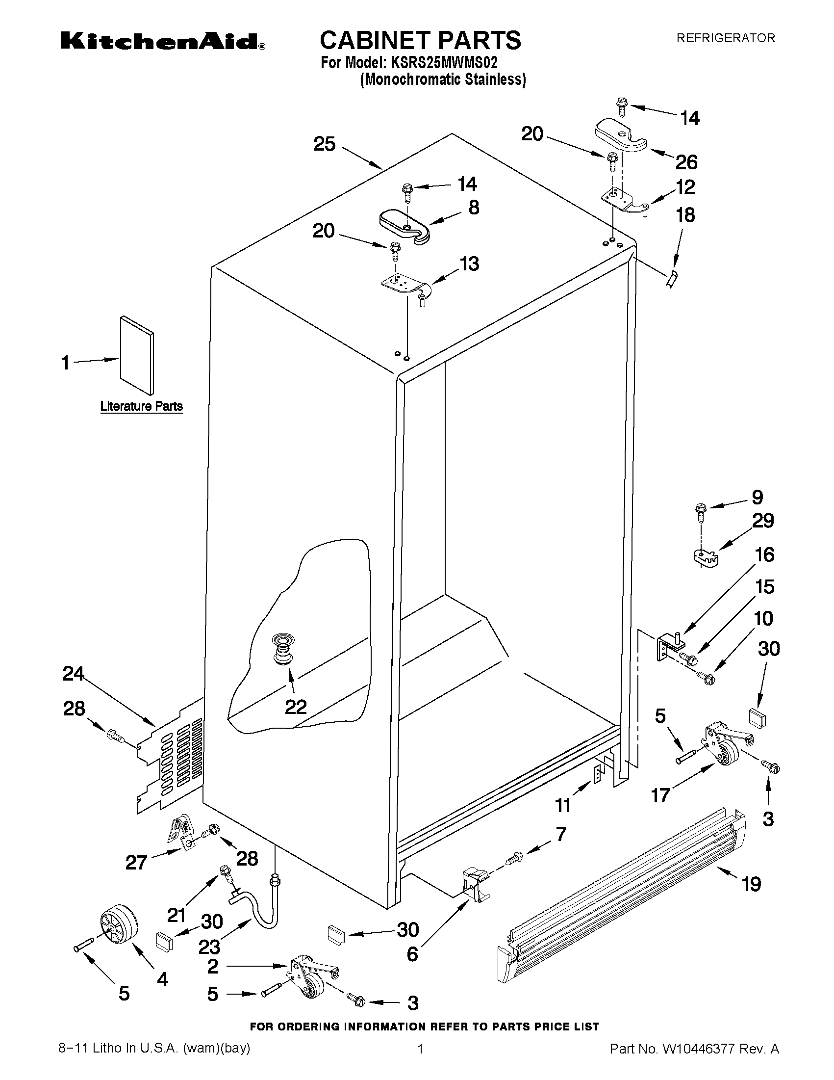 01 - CABINET PARTS