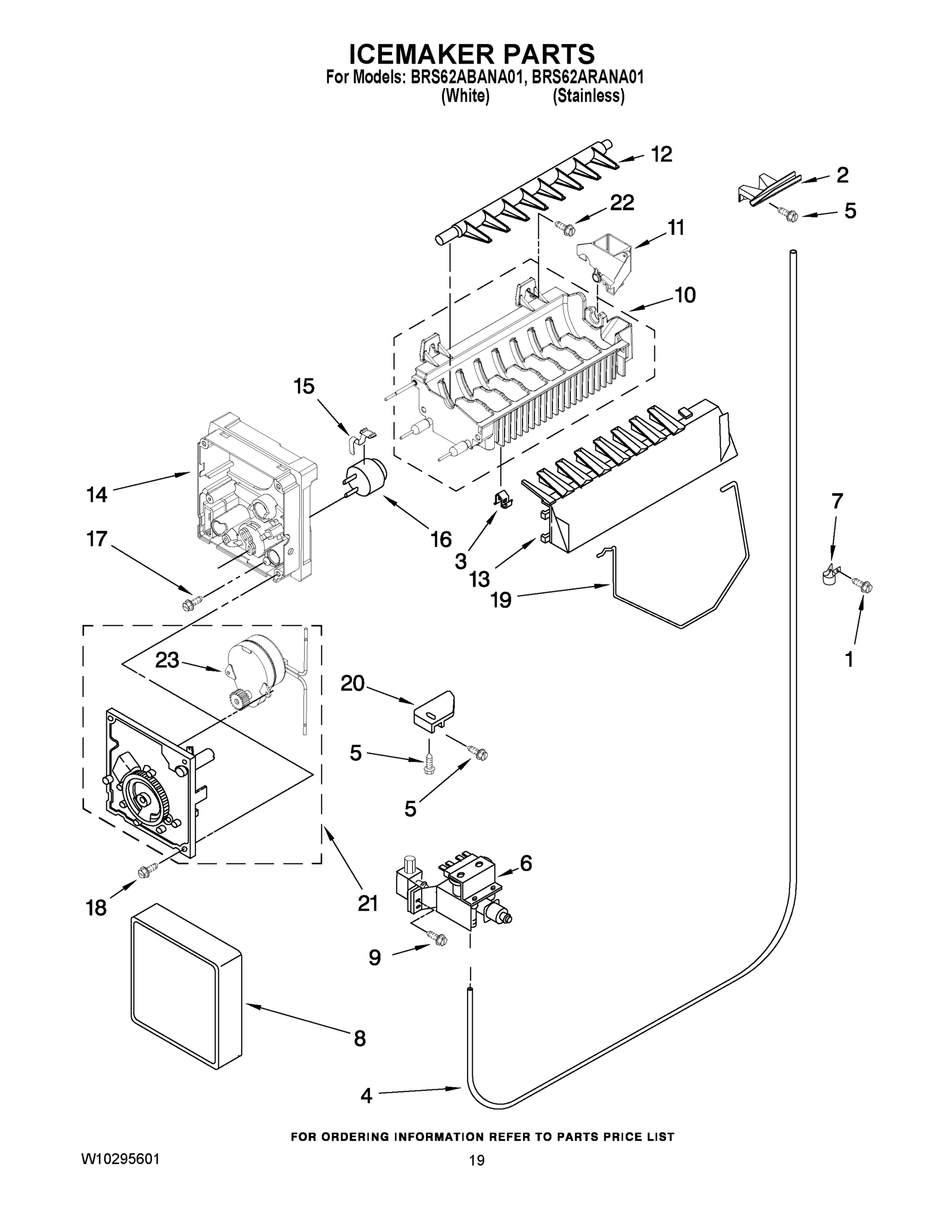 12 - ICEMAKER PARTS
