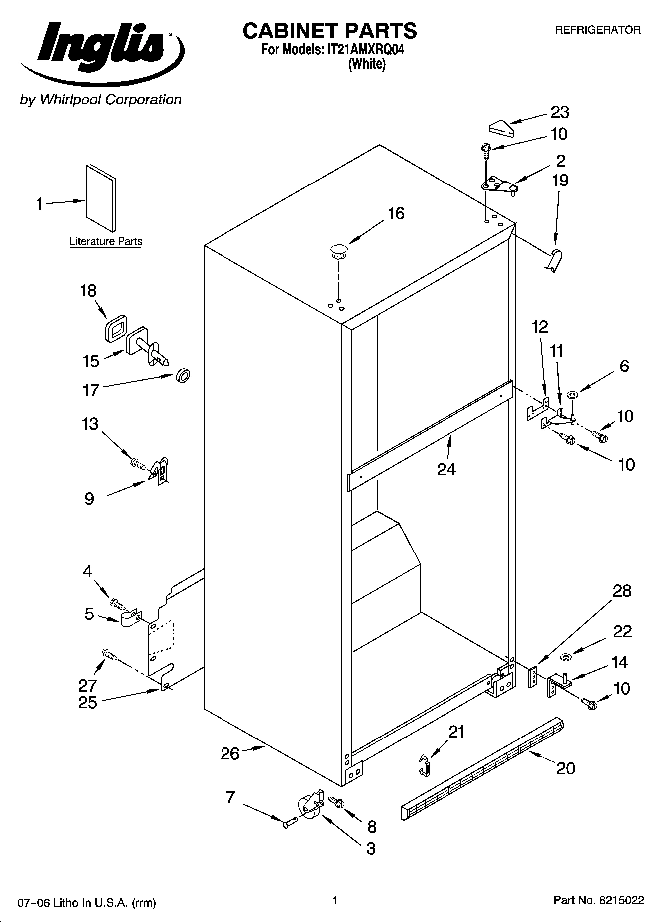 01 - CABINET PARTS
