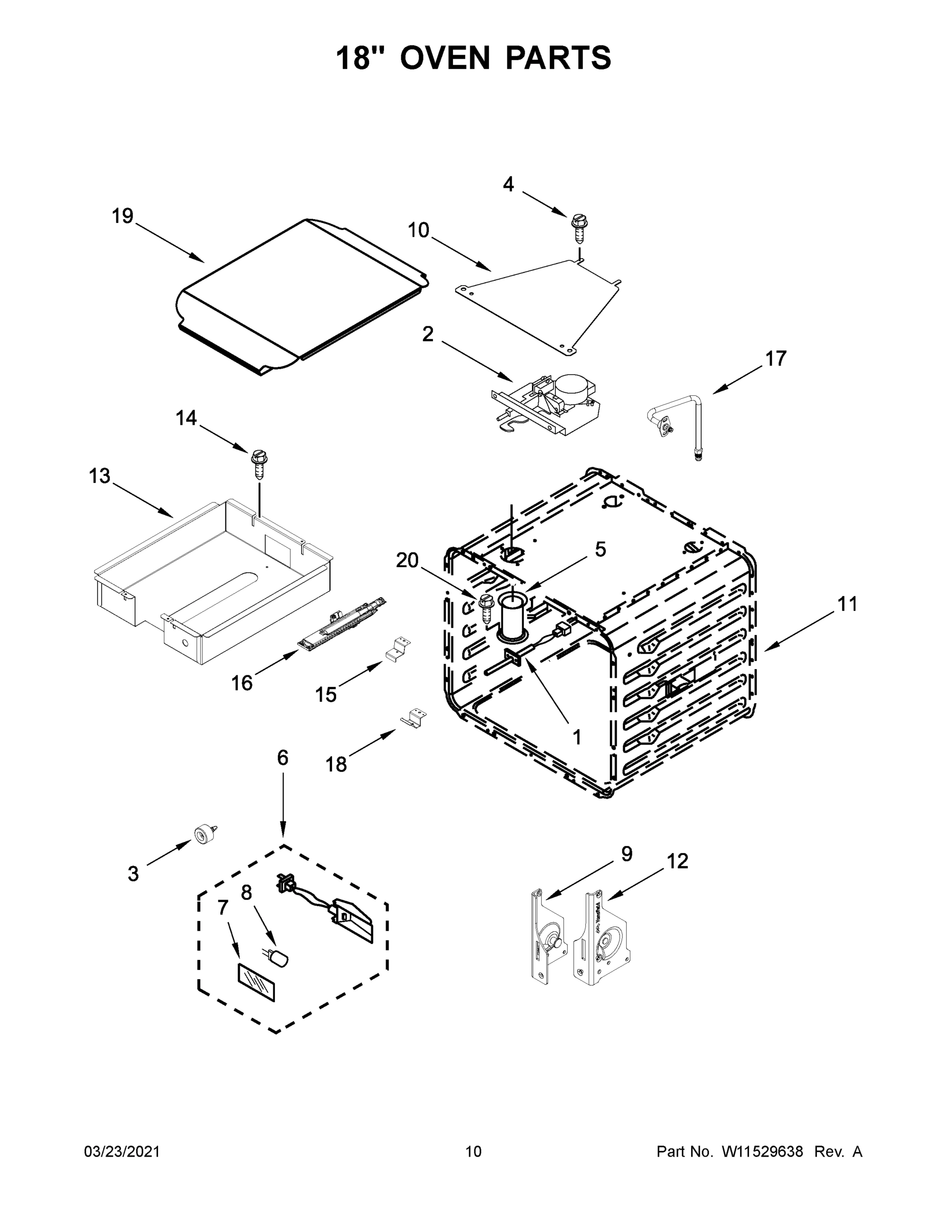 06 - 18" OVEN PARTS