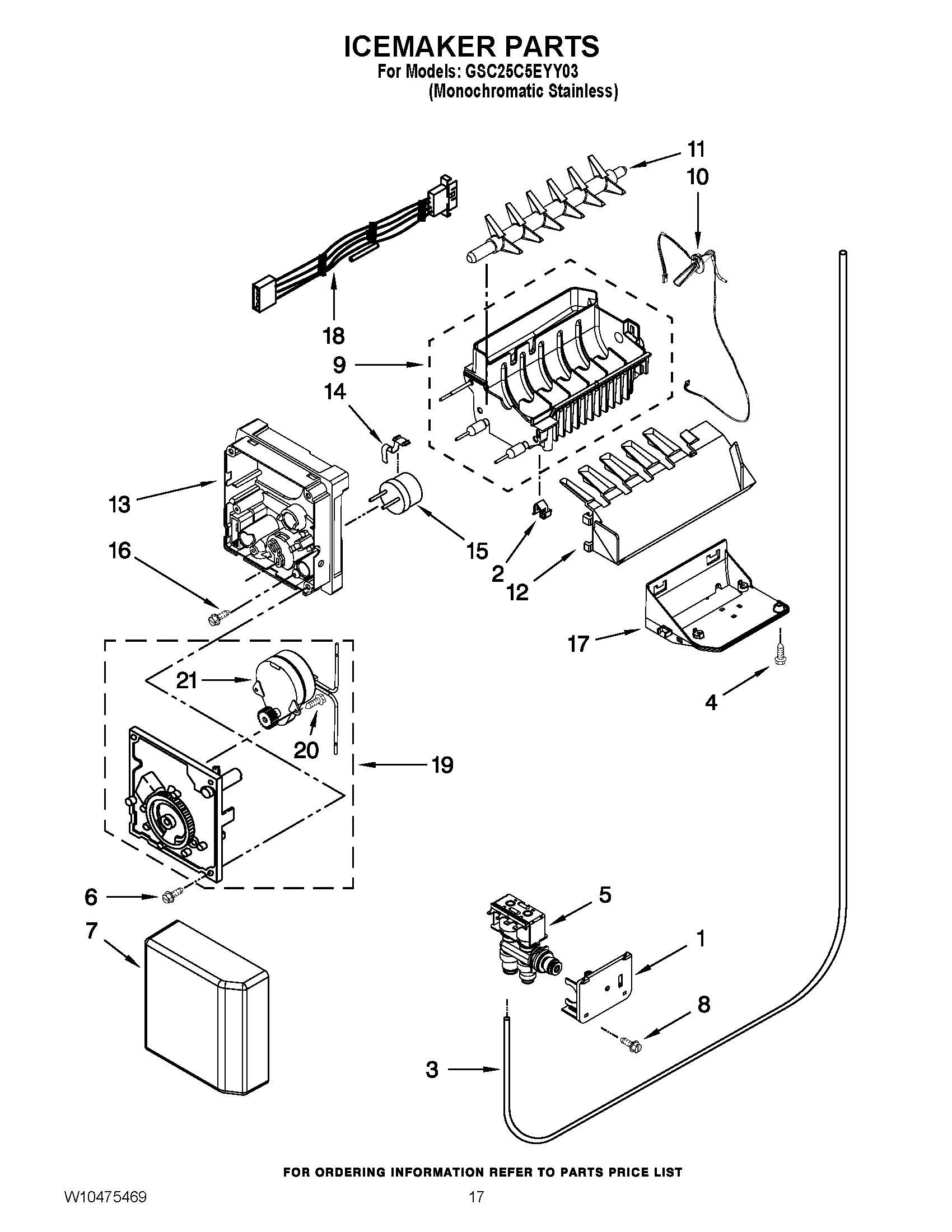 10 - ICEMAKER PARTS