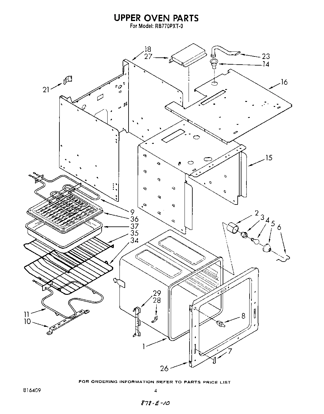 04 - UPPER OVEN , LITERATURE AND OPTIONAL