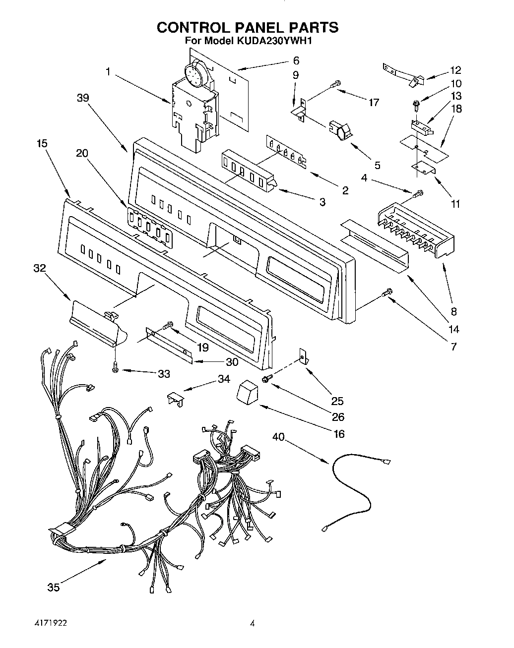 03 - CONTROL PANEL, LIT/OPTIONAL