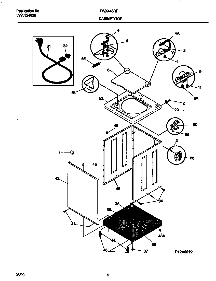 02 - P12V0019 WSHR CAB,TOP