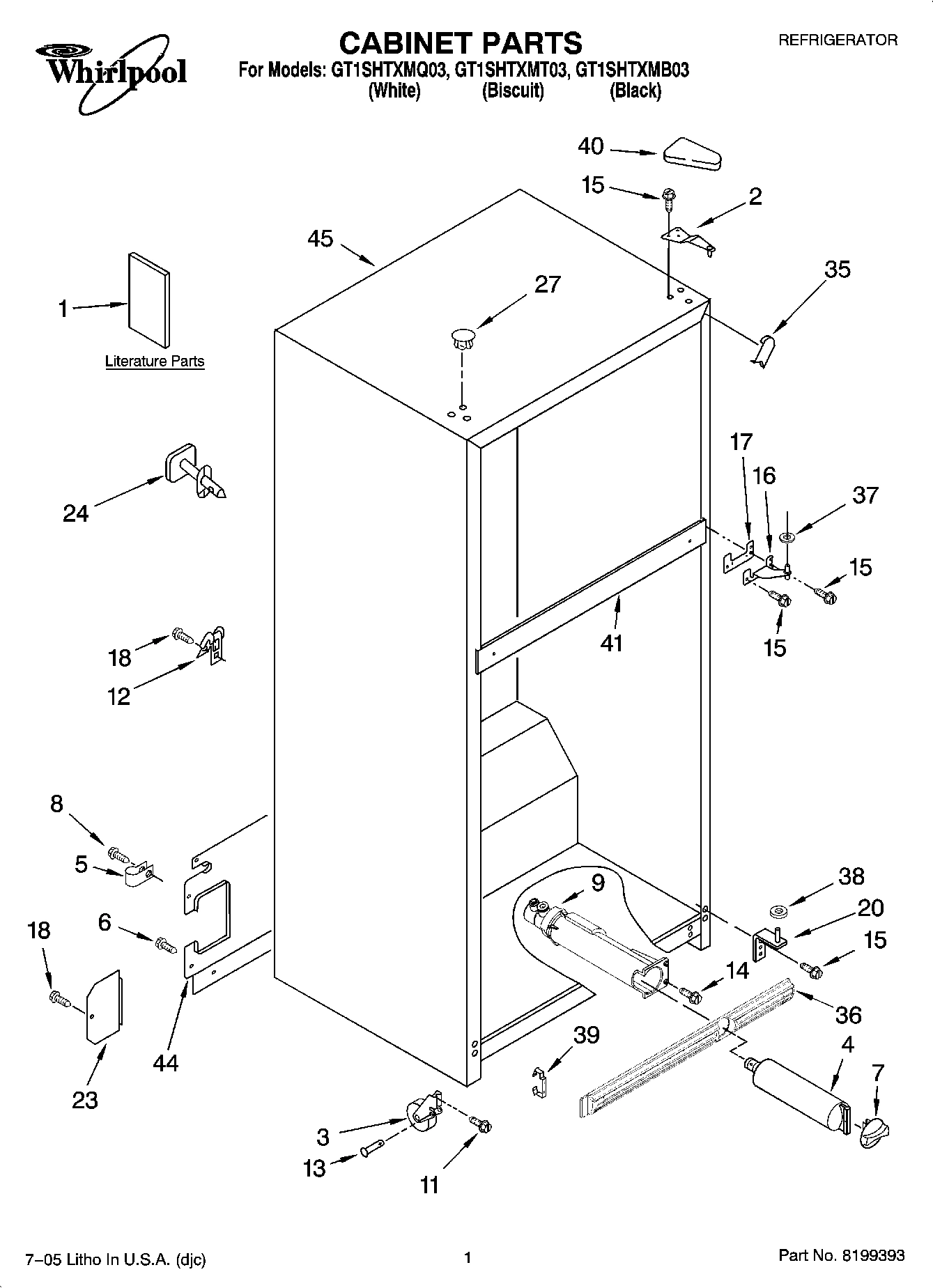 01 - CABINET PARTS
