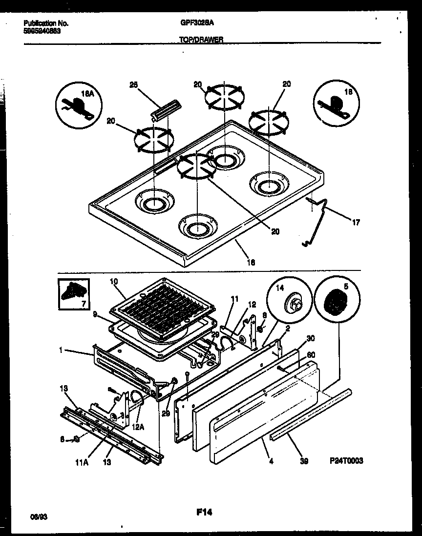 05 - COOKTOP AND BROILER DRAWER PARTS