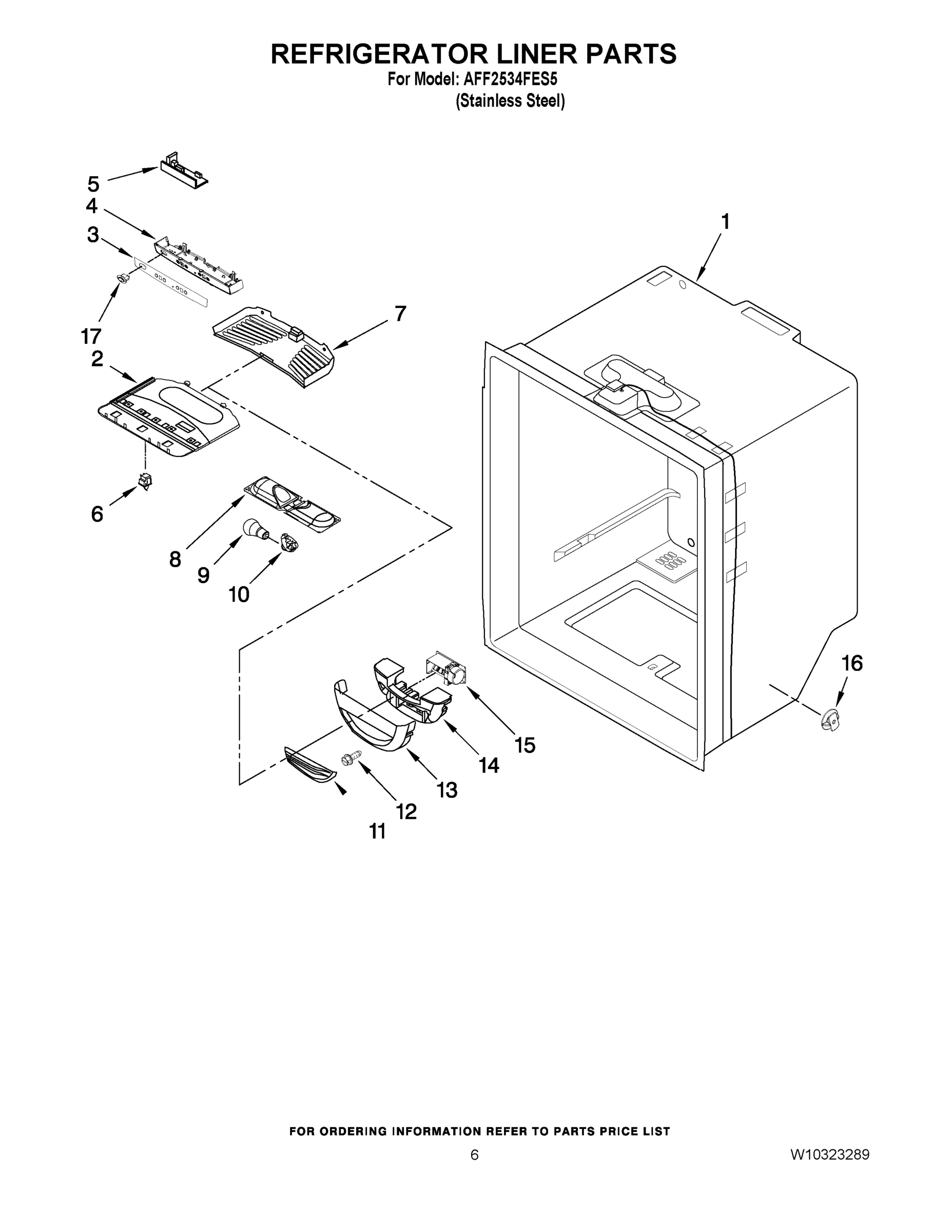 04 - REFRIGERATOR LINER PARTS