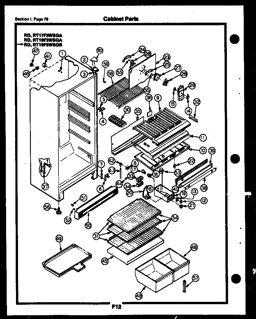 38 - CABINET PARTS