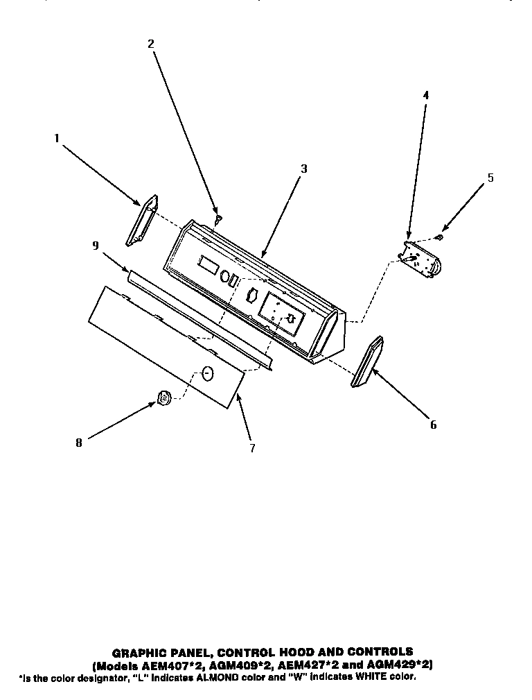 05 - GRAPHIC PANEL, CONTROL HOOD & CONTROLS
