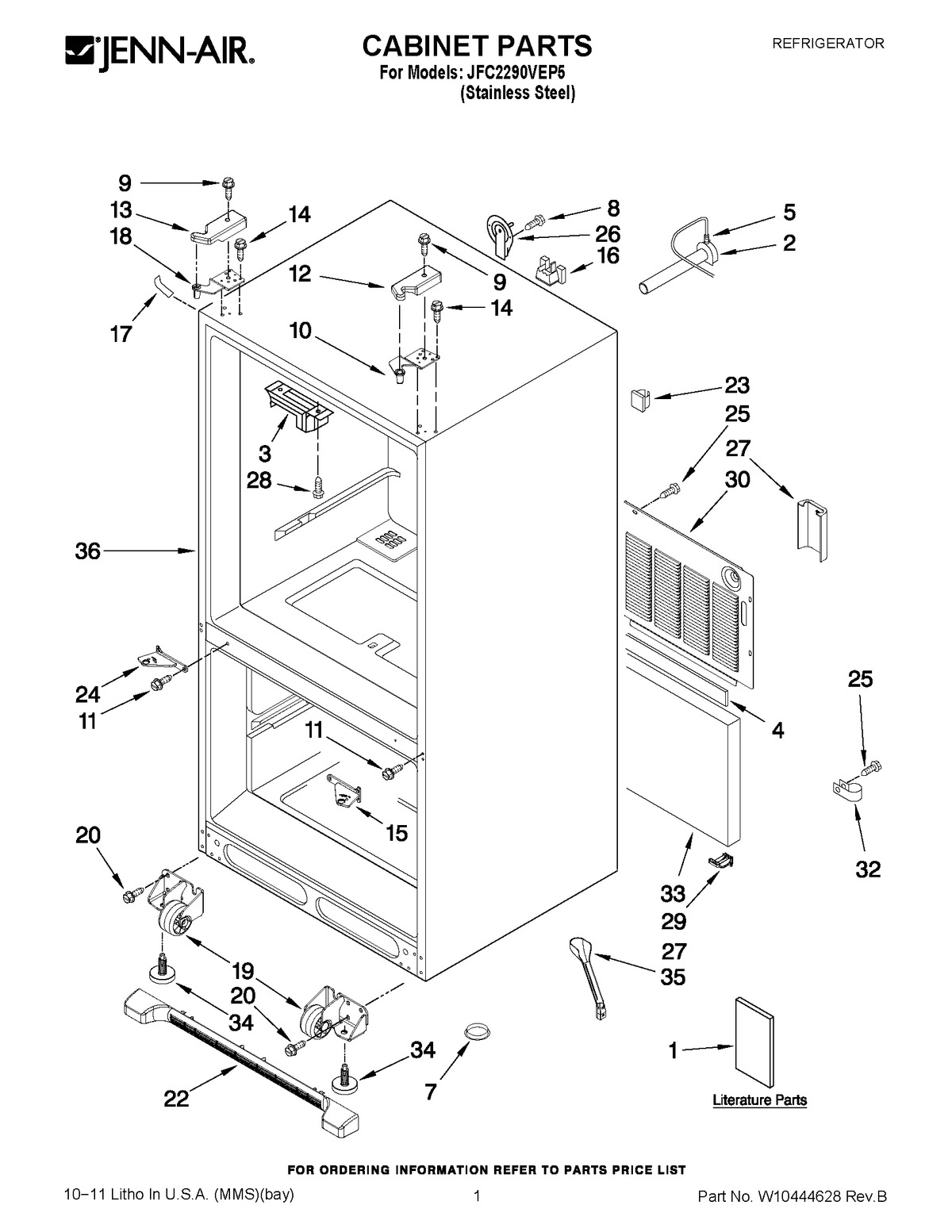 01 - CABINET PARTS