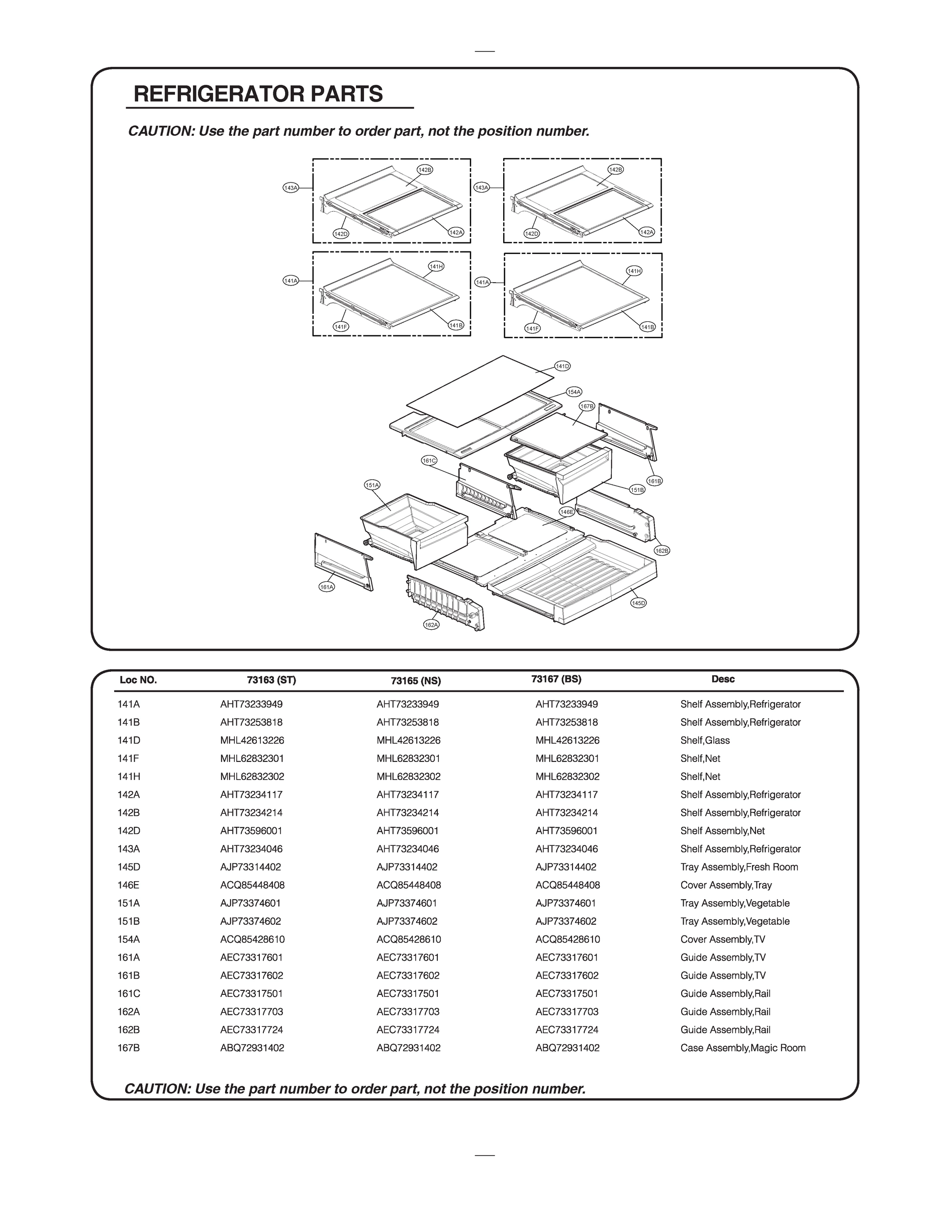 REFRIGERATOR PARTS