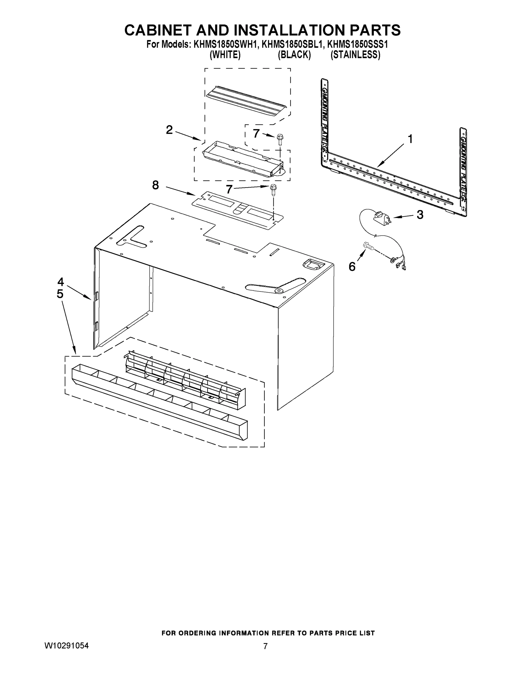 06 - CABINET AND INSTALLATION PARTS