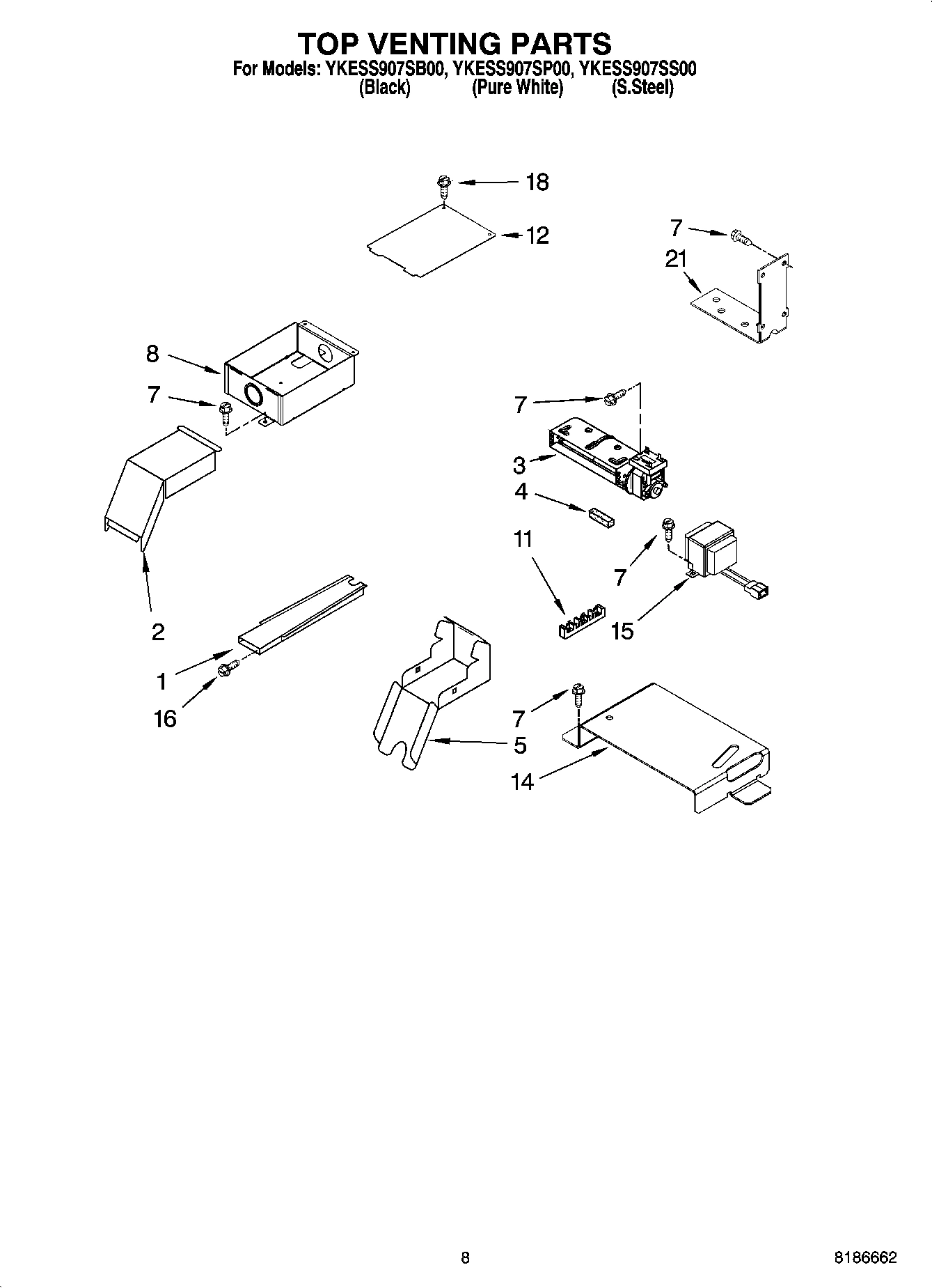 06 - TOP VENTING PARTS, OPTIONAL PARTS