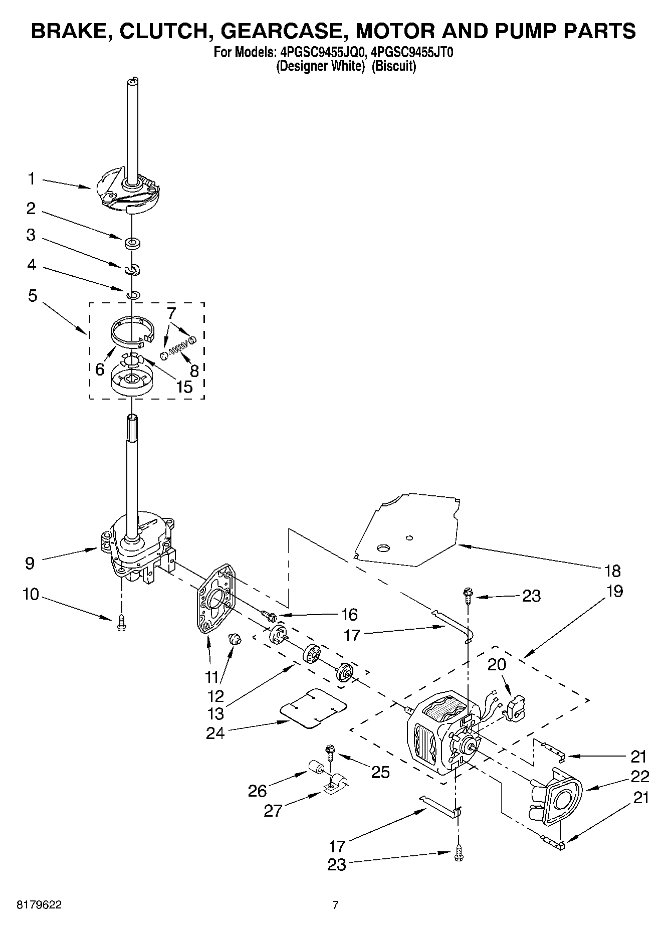 04 - BRAKE, CLUTCH, GEARCASE, MOTOR AND PUMP