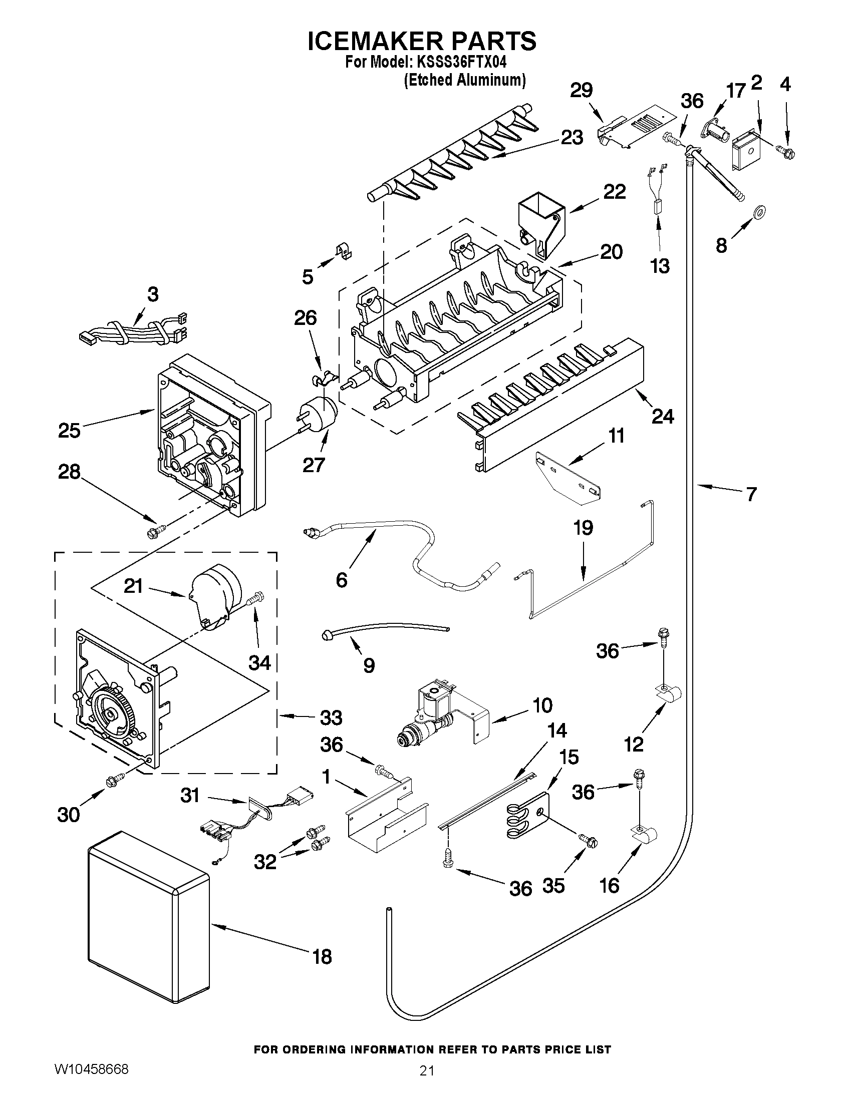 13 - ICEMAKER PARTS
