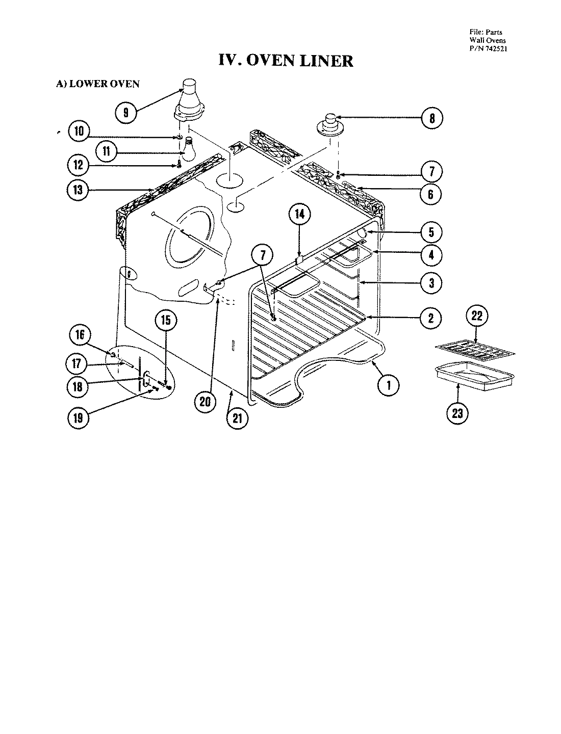 12 - OVEN (LOWER)