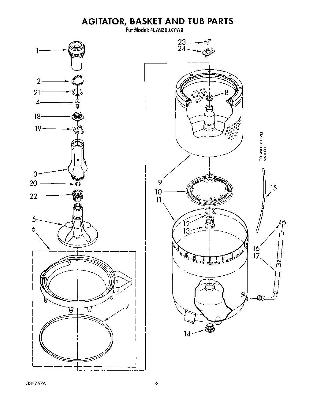 05 - AGITATOR, BASKET AND TUB
