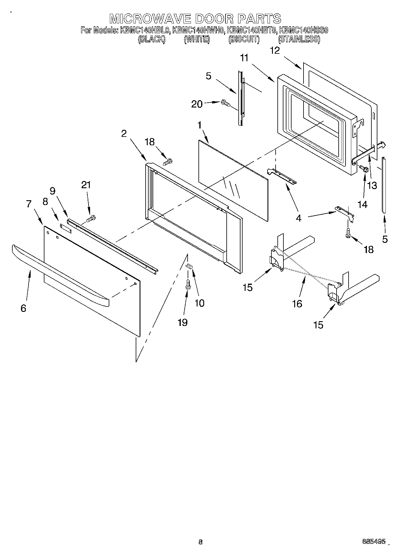 06 - MICROWAVE DOOR, OPTIONAL